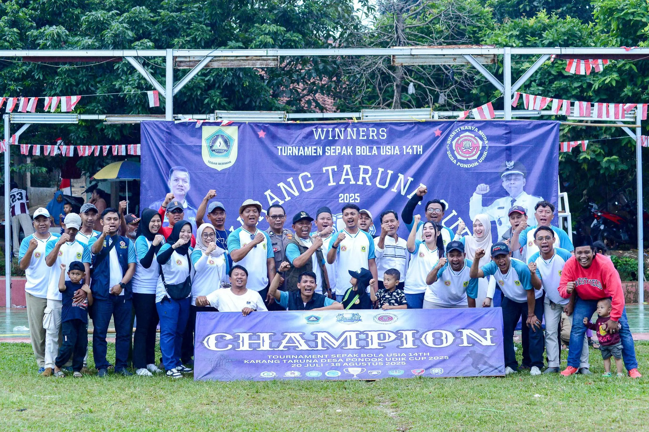 Karang Taruna Pondok Udik Gelar Final Sepak Bola Antar RW, RW 07 A Raih Juara 1