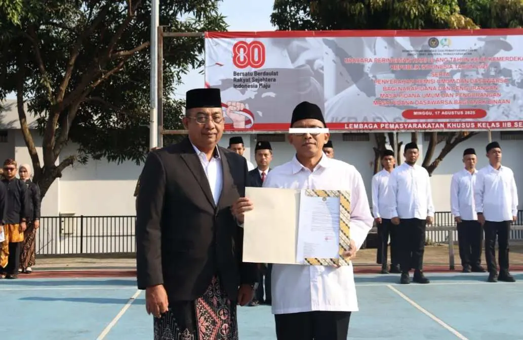 18 Warga Binaan Lapas Sentul Dapat Remisi Umum dan Dasawarsa di HUT RI ke-80
