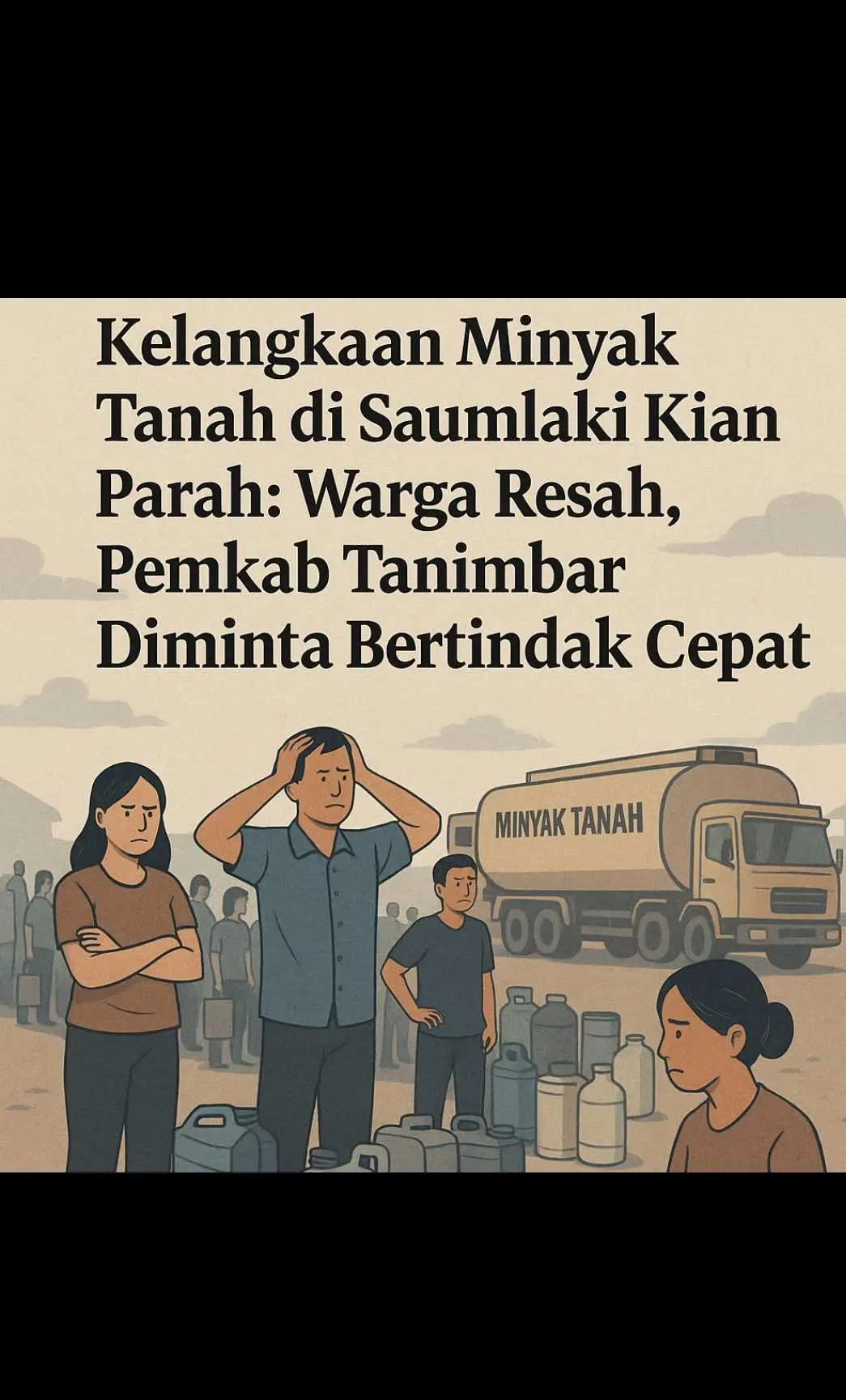 Kelangkaan Minyak Tanah di Saumlaki Kian Parah: Warga Resah, Pemkab Tanimbar Diminta Bertindak Cepat