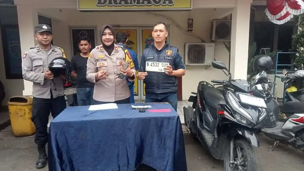 Polsek Dramaga Ungkap Kasus Curanmor Mahasiswa IPB, Pelaku Ditangkap dalam Waktu 2 Jam