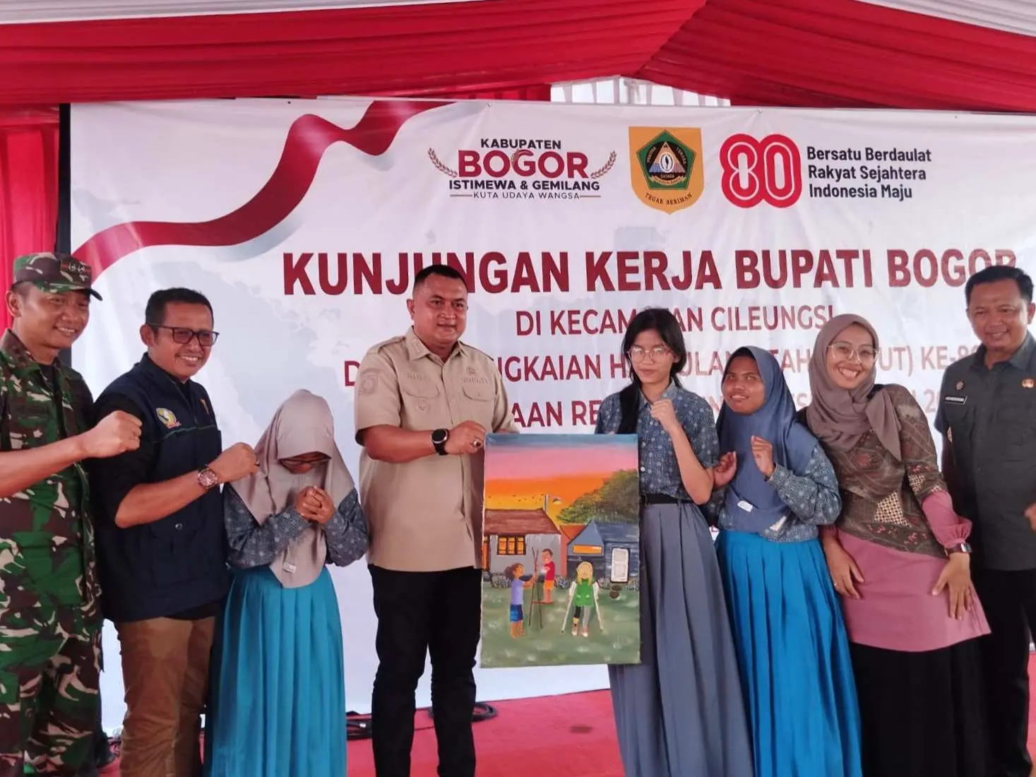 Haidia Mekar Siswa SLB Bina Sejahtera Cileungsi Bikin Terpukau Bupati Bogor saat Kunker