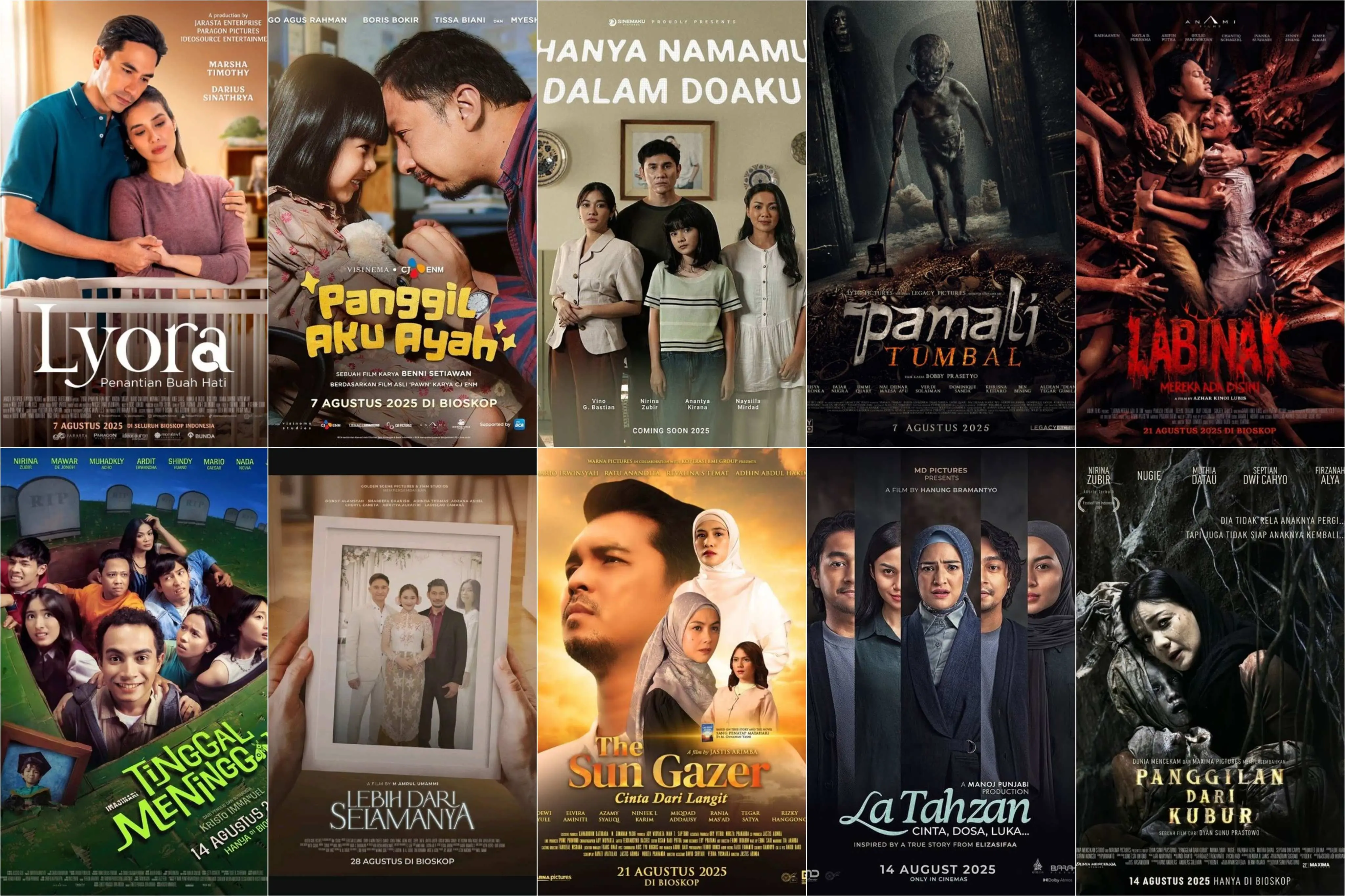 Deretan Film Bioskop Terbaru Agustus 2025: Drama, Horor, Hingga Kisah Nyata yang Menginspirasi!