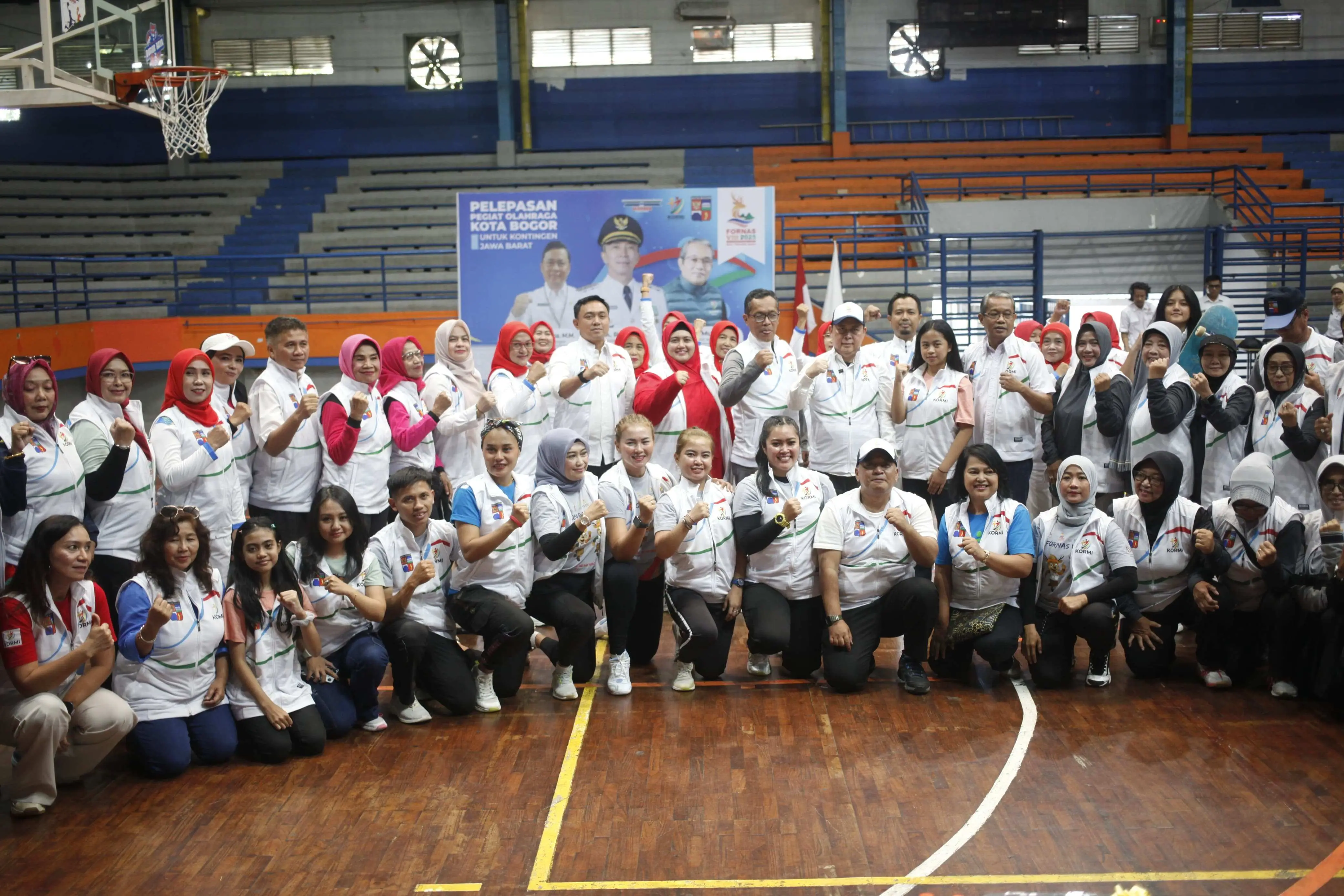 57 Pegiat Olahraga Kota Bogor Dilepas ke FORNAS VIII di NTB, KORMI dan Dispora Optimistis Jabar Pertahankan Juara Umum