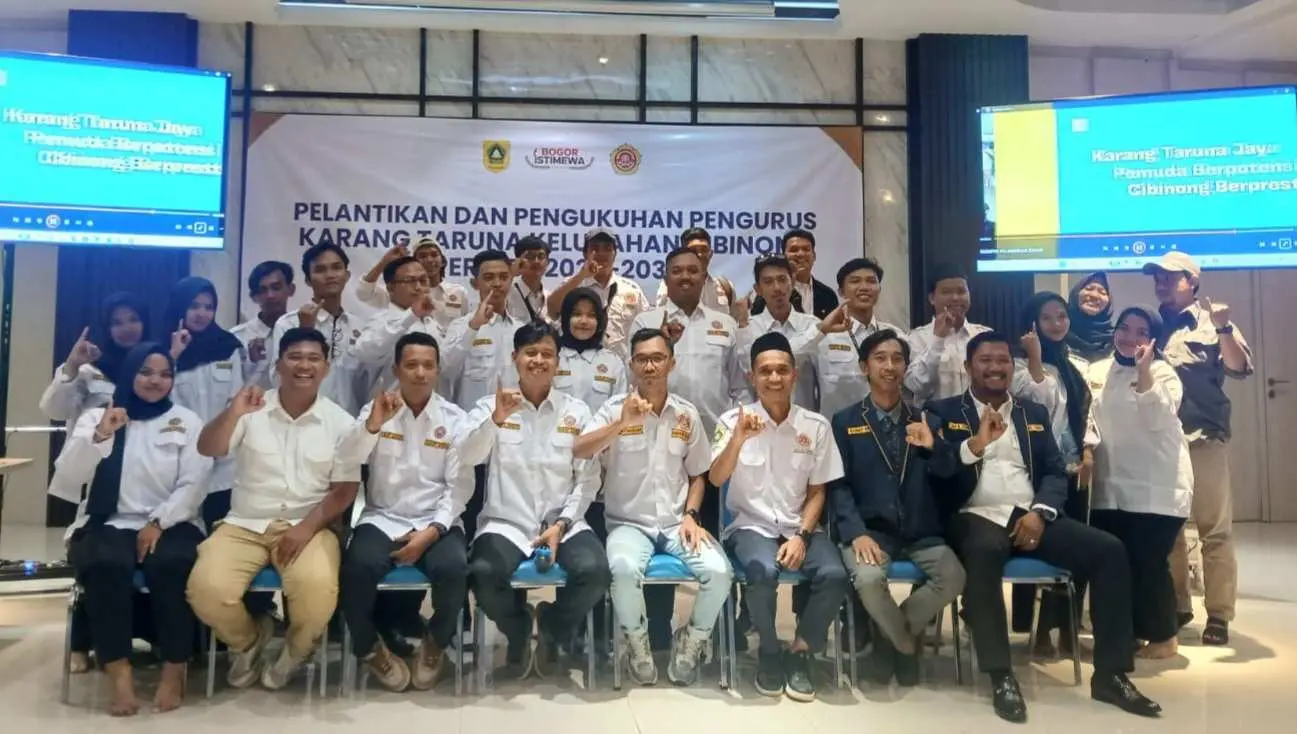 Pelantikan Karang Taruna Kelurahan Cibinong, Harus Jadi Wajah Kepemudaan Kabupaten Bogor