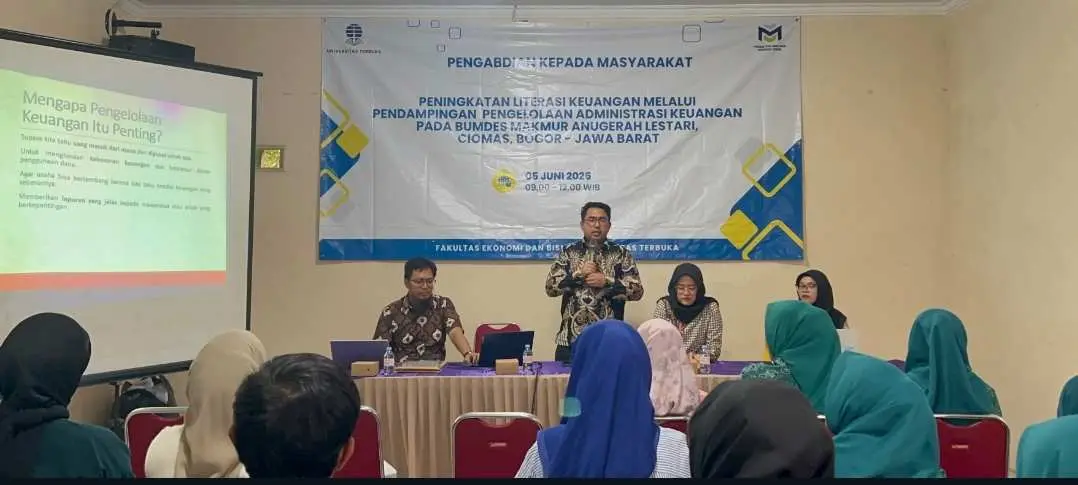 PKM Universitas Terbuka Dorong Transformasi Keuangan BUMDes Makmur Anugerah Lestari di Bogor