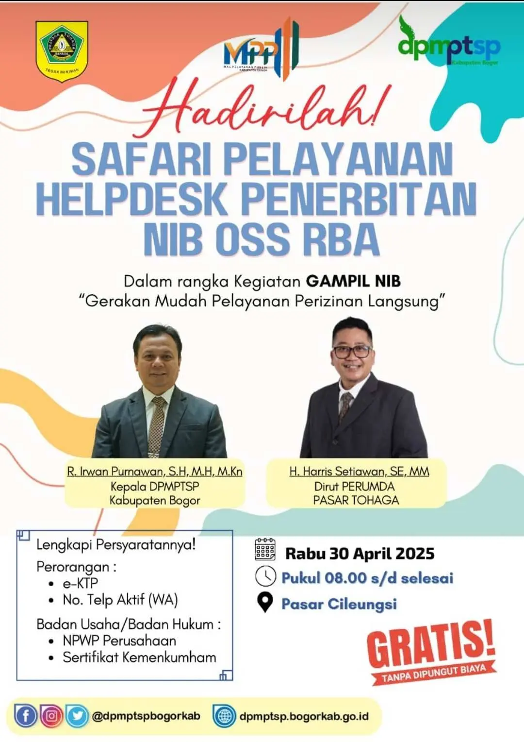 Permudah Urus Perizinan Usaha! Ikuti Safari Pelayanan Helpdesk NIB OSS RBA di Pasar Cileungsi