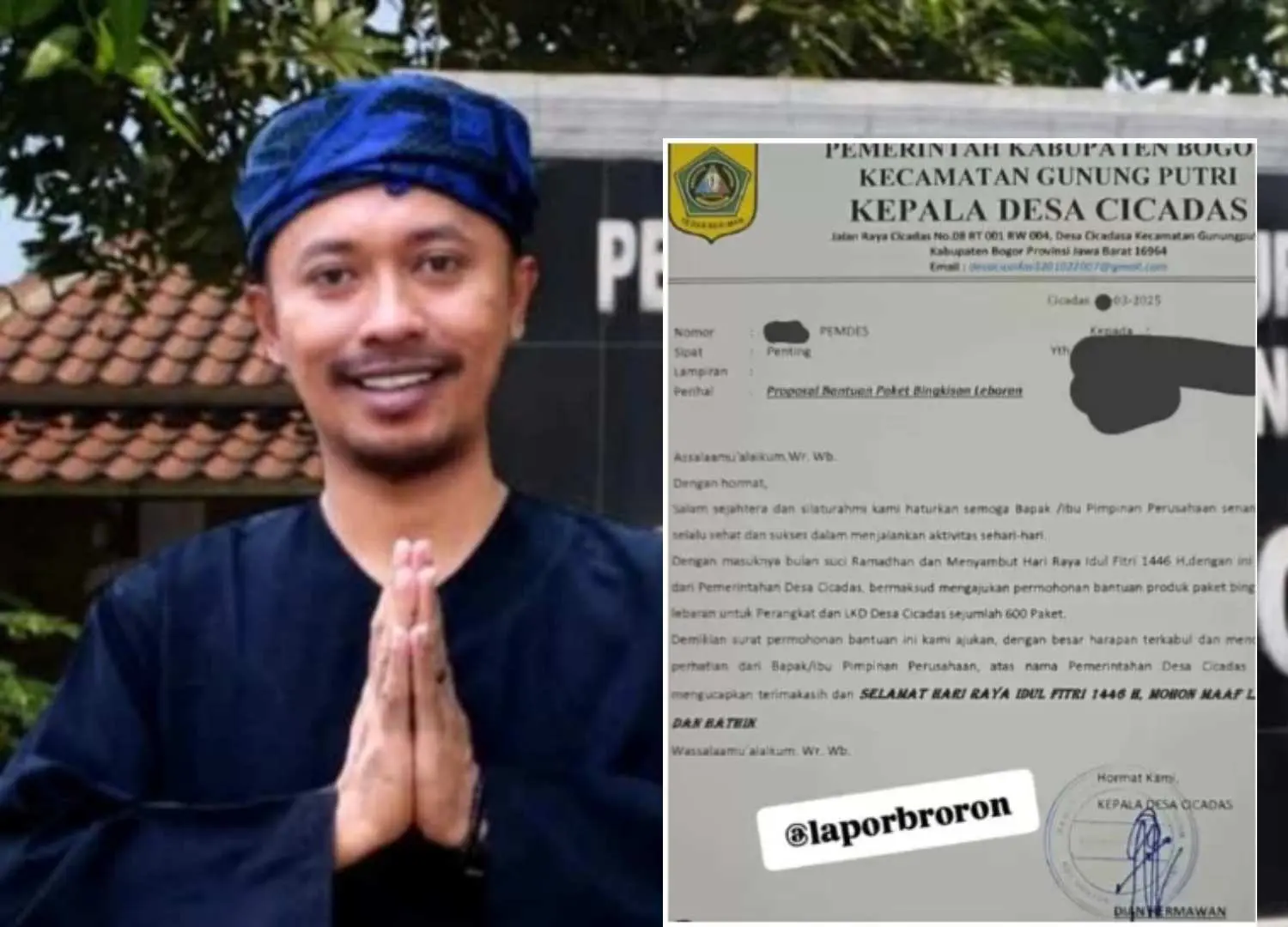 Klarifikasi Kepala Desa Cicadas Terkait Surat Edaran THR yang Viral di Media Sosial