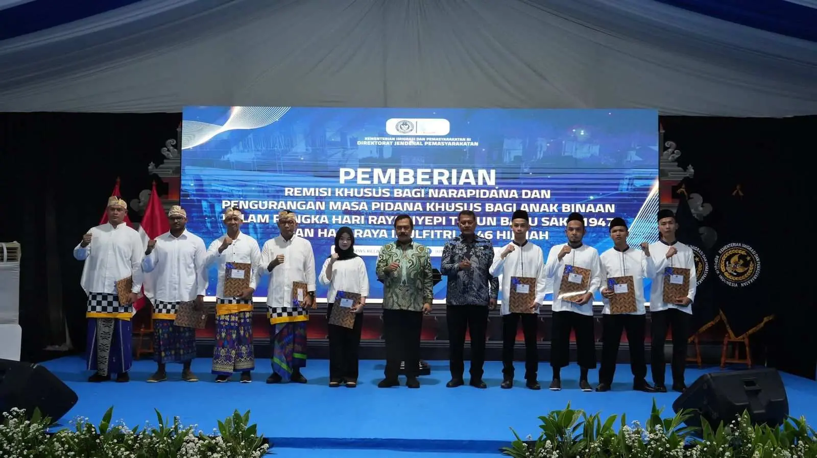 Lapas Cibinong Jadi Pusat Pemberian Remisi Khusus Nyepi dan Idulfitri 2025