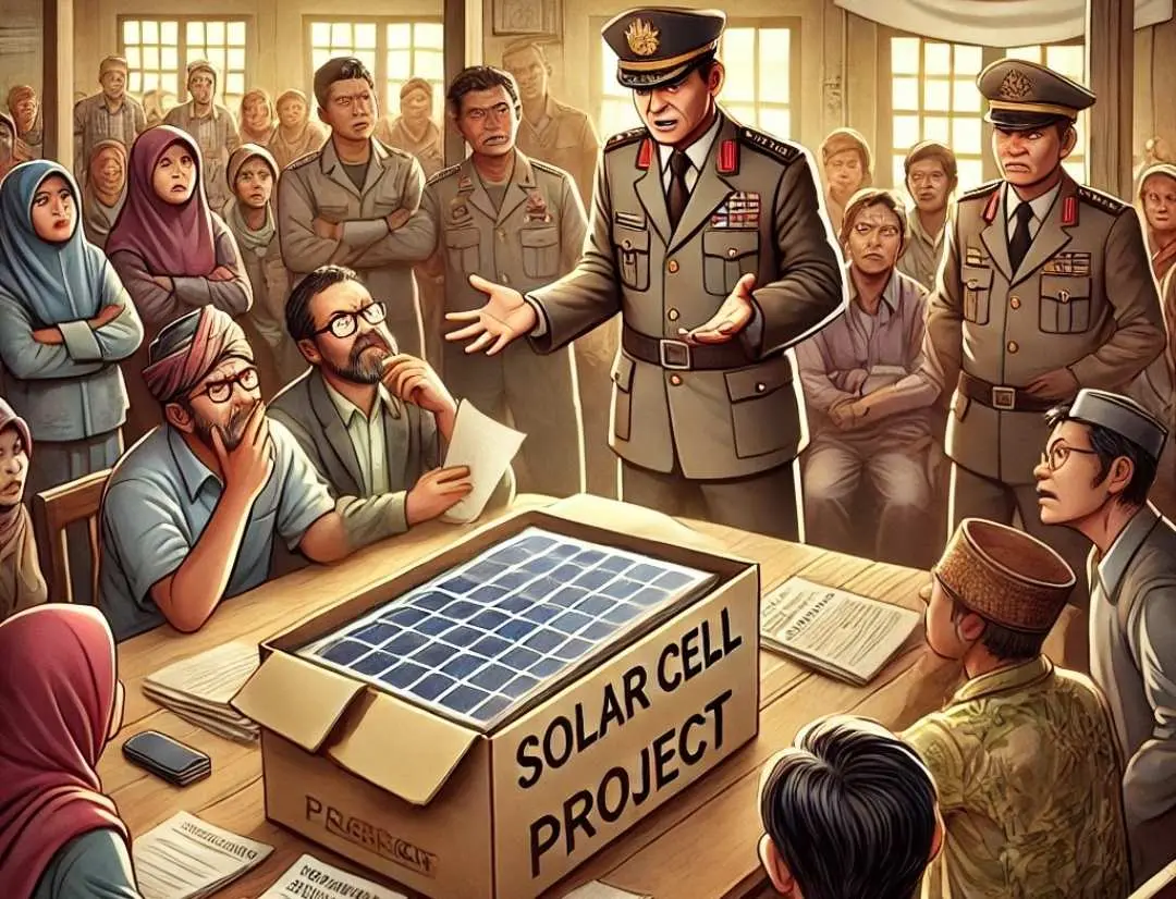 Kasus Pengadaan Lampu Solar Cell di Desa Sofyanin Masih Gelap, Masyarakat Desak Penegakan Hukum