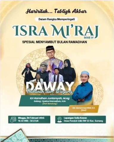 Peringati Isra Mi'raj 1446 H, Warga RW 02 Pondok Udik Gelar Tabligh Akbar Jelang Ramadhan