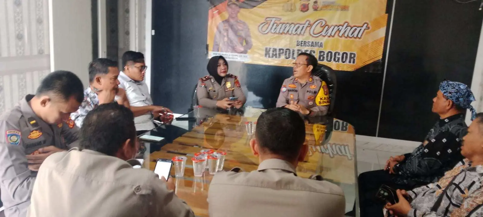 Polres Bogor Gelar Jumat Curhat, Warga Bojong Kulur Keluhkan Curanmor dan Tawuran Remaja
