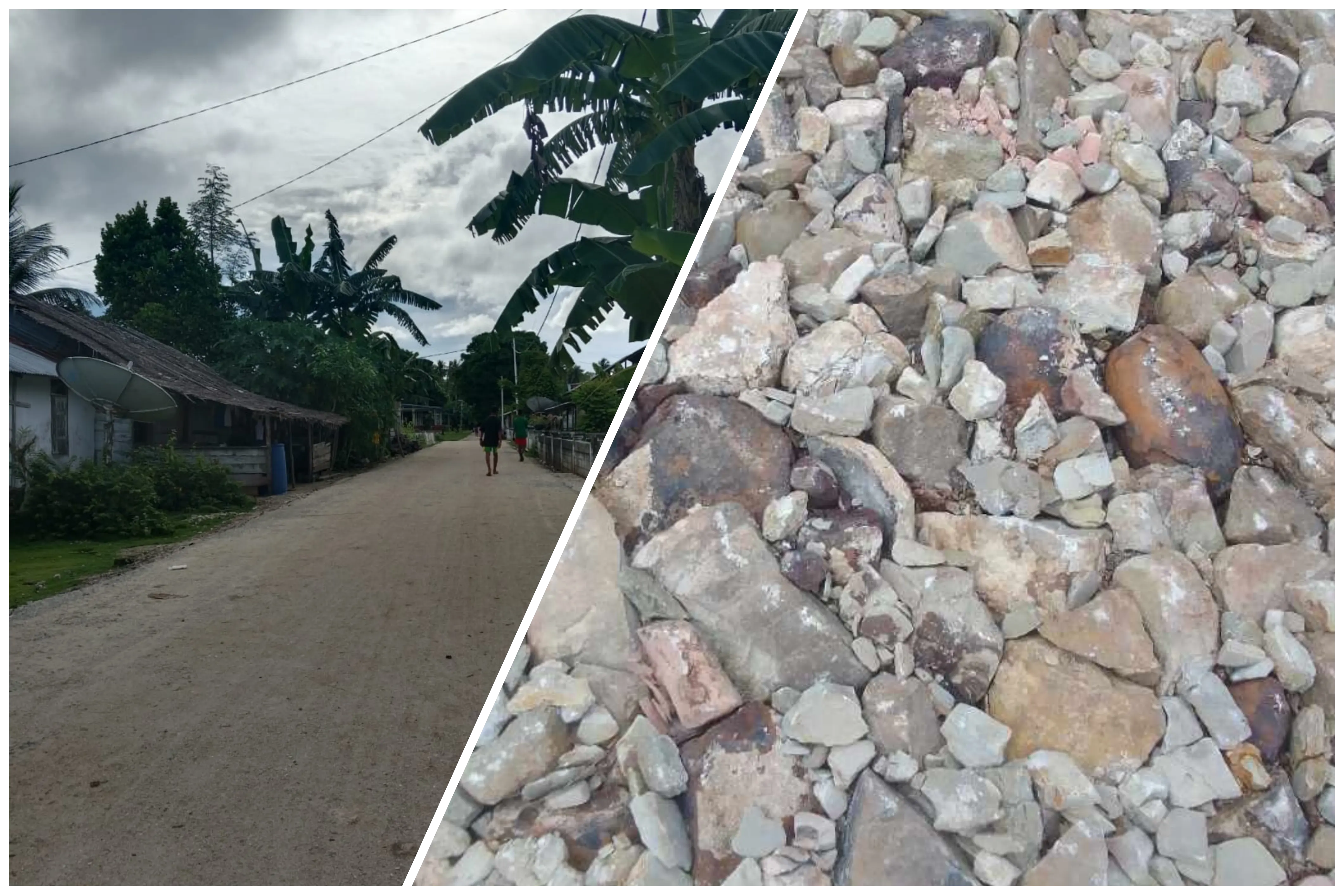 CV PANCHA ARGO SARANA Diduga Kerjakan Proyek Jalan dengan Kualitas Buruk, Warga Desa Wunlah Kecewa