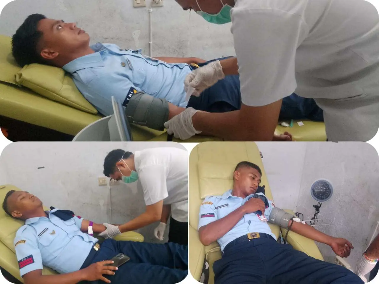 Respon Cepat TNI AU Lanud Ige Dewanto Bantu Donor Darah untuk Pasien Darurat