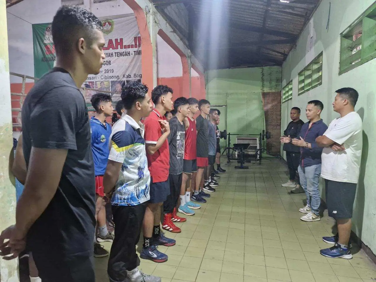 Ketua Pertina Bogor Sambangi Tempat Latihan Petinju di Cirimekar, Pastikan Atlet dalam Kondisi Prima