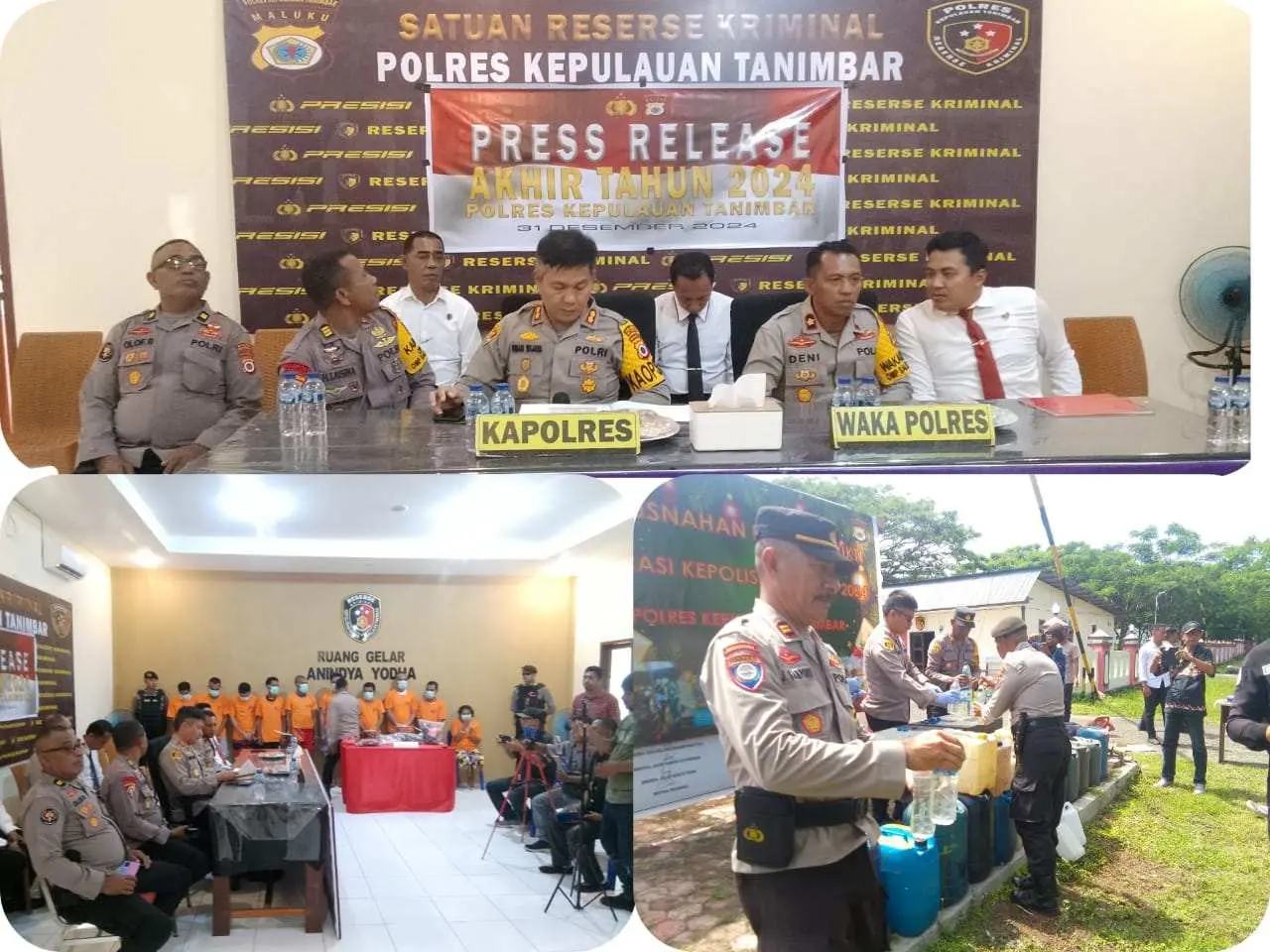Polres Kepulauan Tanimbar, Paparkan Pencapaian dan Tantangan 2024