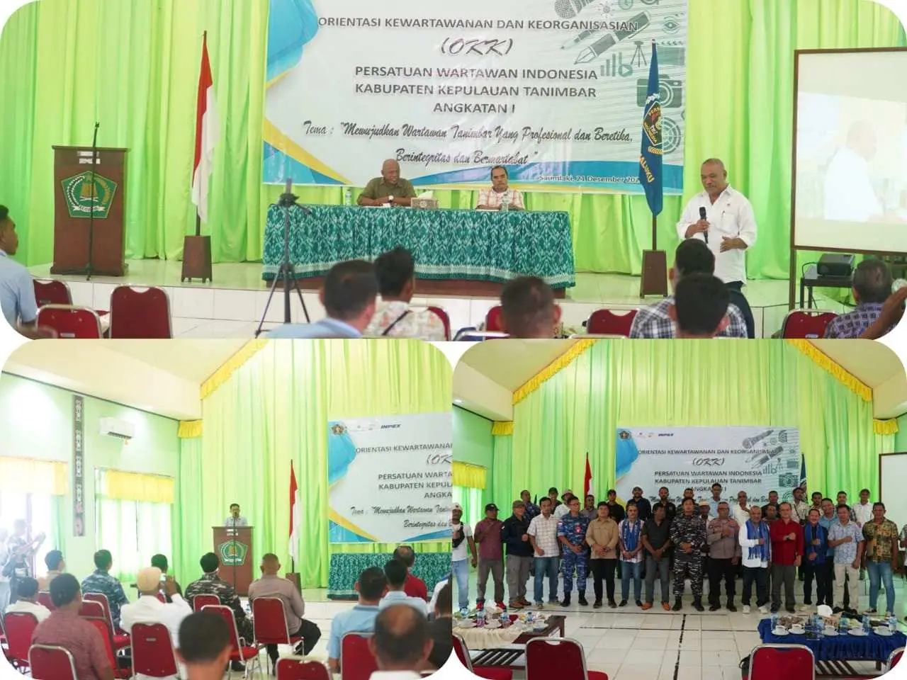 PWI Tanimbar Gelar Orientasi Kewartawanan dan Keorganisasian Angkatan Pertama