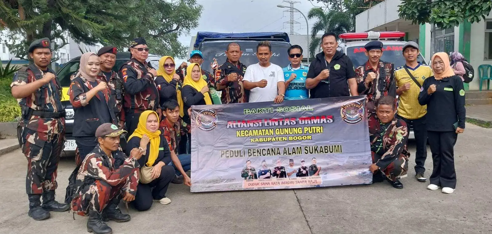 Aliansi Lintas Ormas Gunung Putri Salurkan Bantuan untuk Korban Banjir di Sukabumi