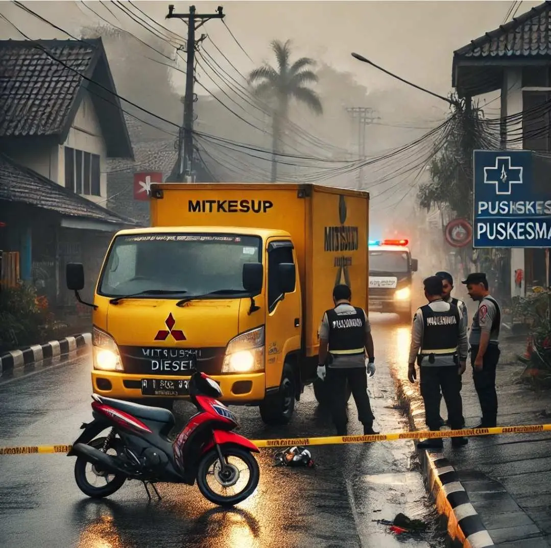 Tragis! Kecelakaan Maut di Citeureup, Pengendara Motor Tewas Terlindas Truk  