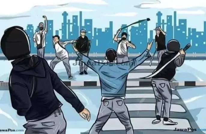 Tawuran Pelajar di Jonggol Berlangsung Singkat Menggunakan Cerurit