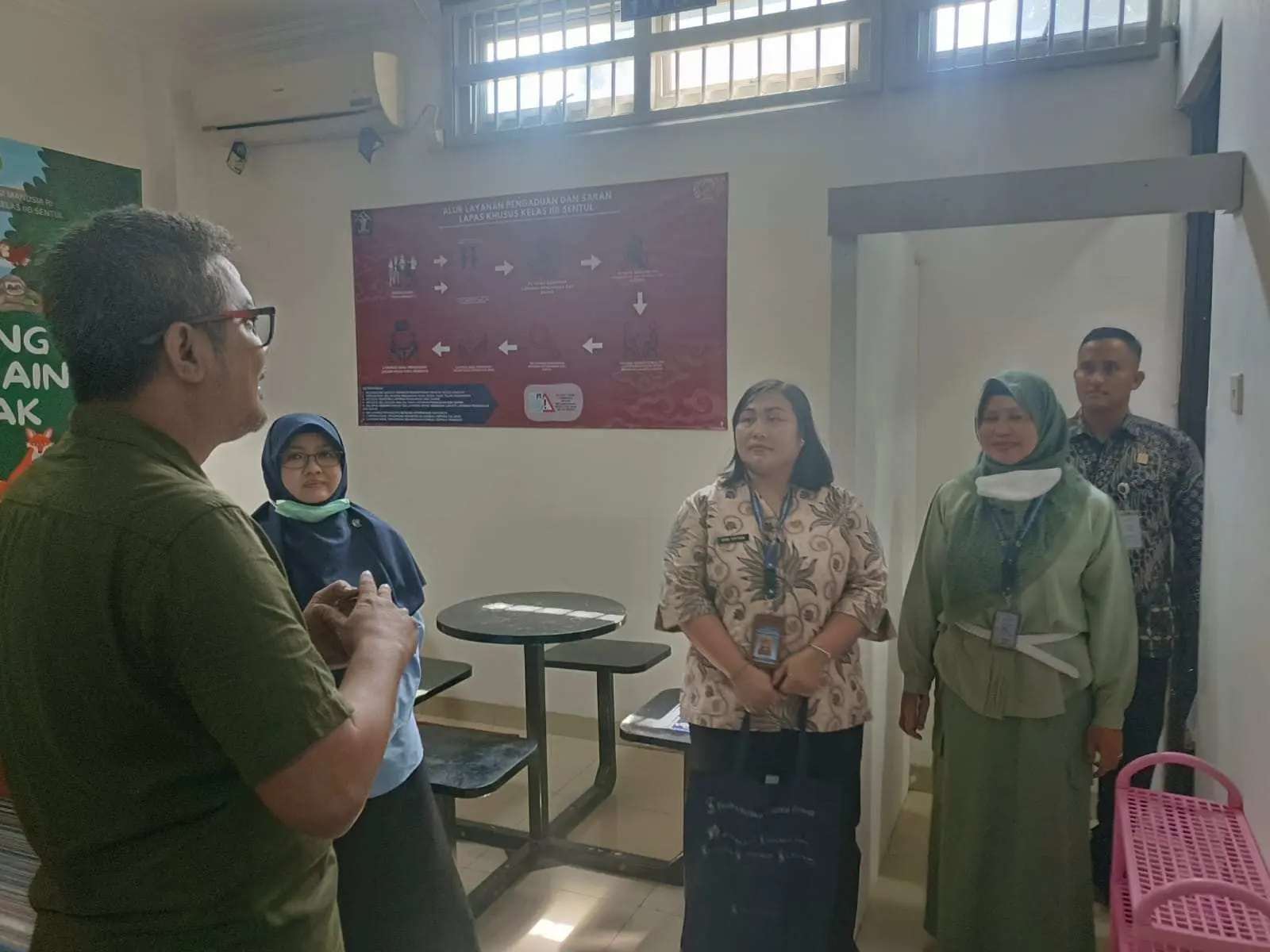 Dinkes Kabupaten Bogor Sambangi Klinik Lapas Sentul : Peninjaun Kelayakan Sapras