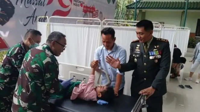 Rayakan HUT RI ke-79 Tahun, Kodim 0621 Kabupaten Bogor Sunat 90 Anak Yatim