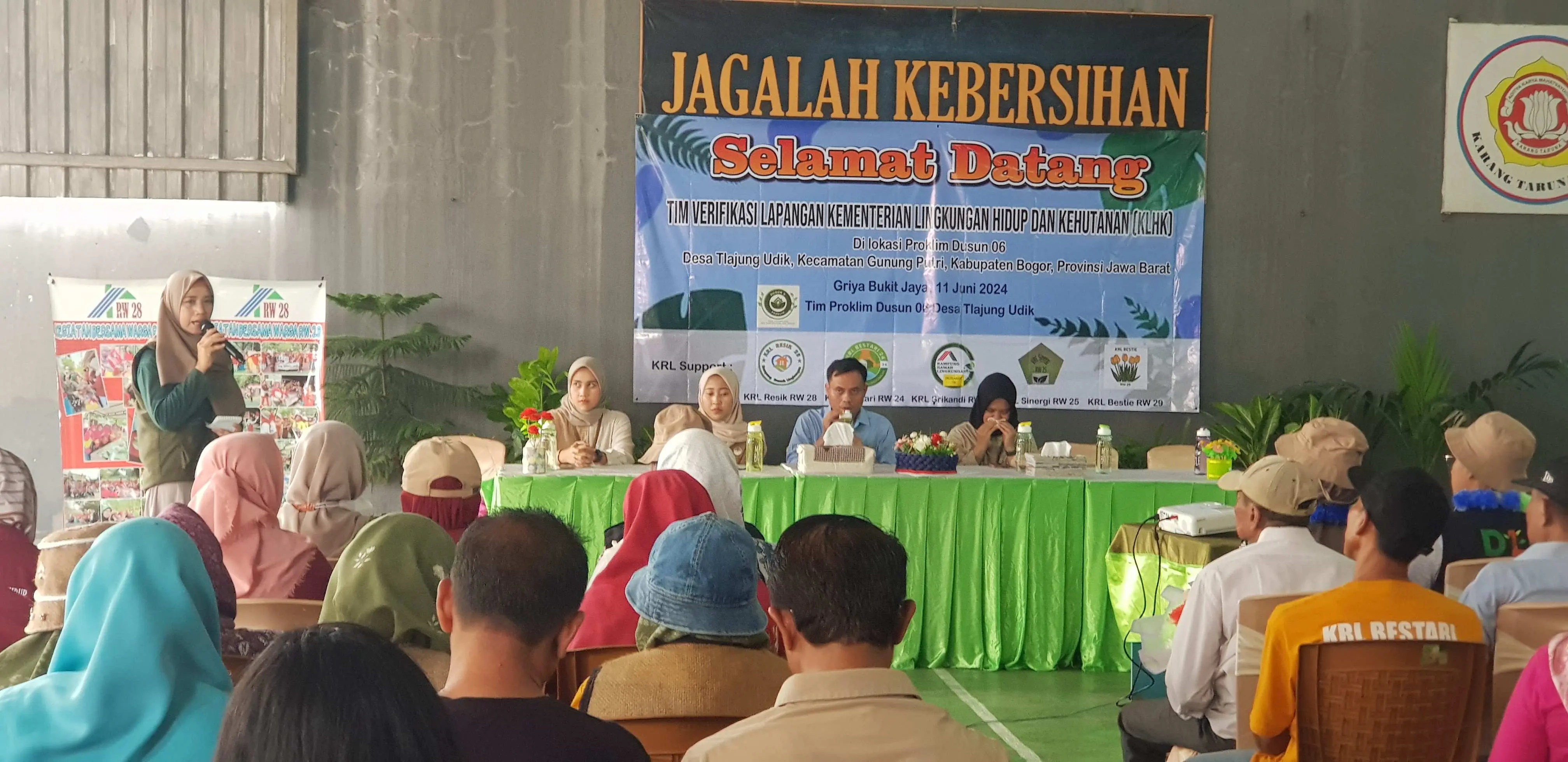 Masuk Katagori Proklim Utama, Dusun 6 Desa Tlajung Udik Gunung Putri Bogor,di Sambangi Tim Verifikasi KLHK