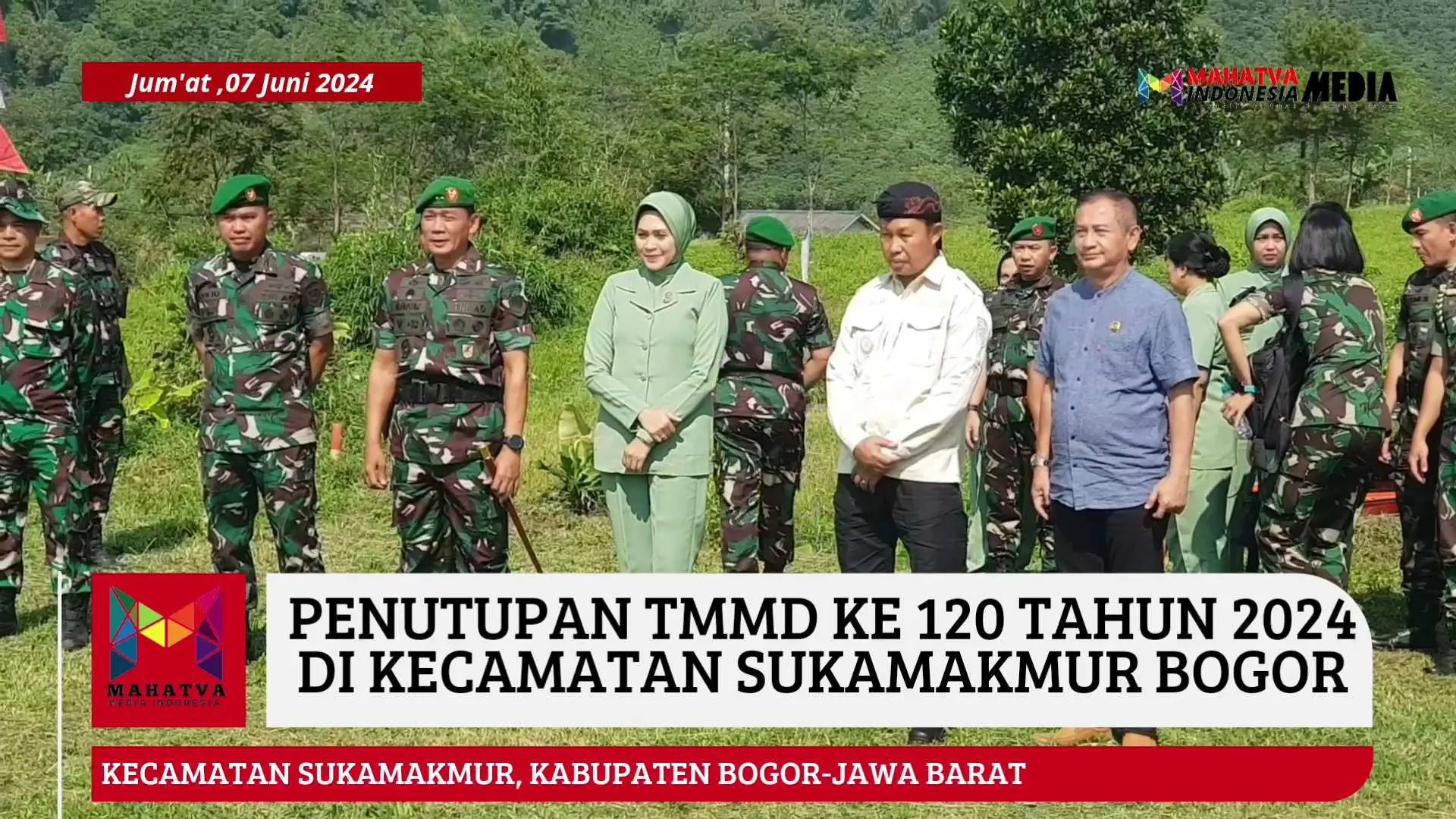 Program TMMD Ke 120 Tahun 2024 di Kecamatan Sukamakmur Resmi ditutup Pangdam III Siliwangi Mayjen TNI Mohammad Fadjar