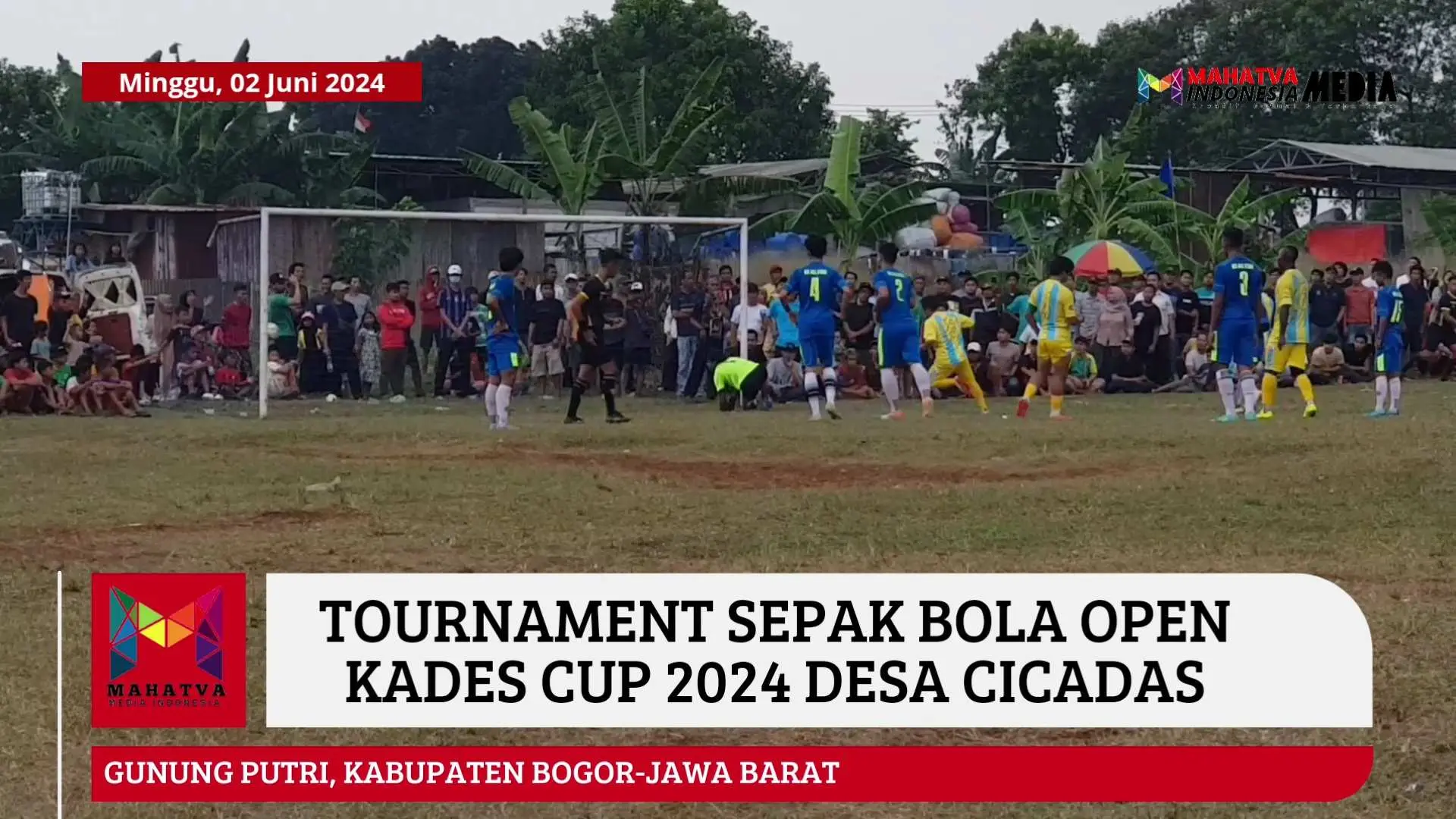 Tournamet Sepak Bola Kades Cup 2024 di Desa Cicadas Berlangsung Meriah