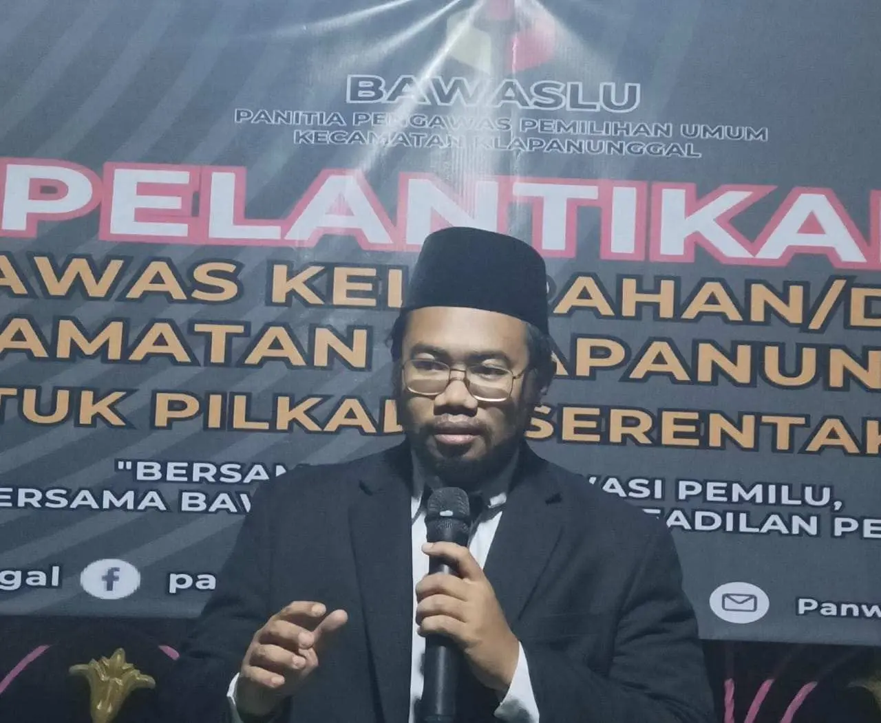 Sebanyak 9 Anggota PKD Dilantik, Ketua Panwascam Klapanunggal Sampaikan Pesan Ini