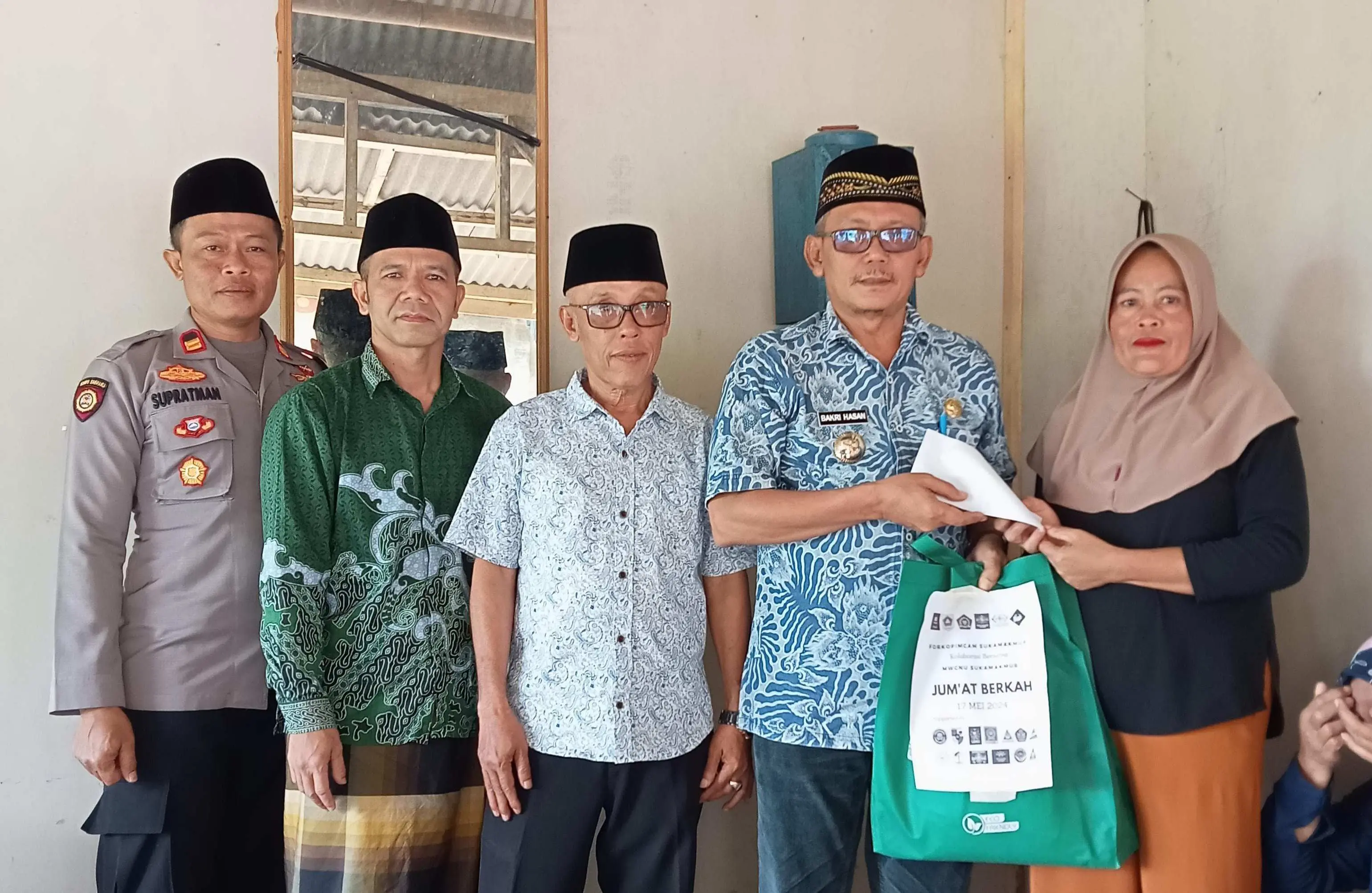 Desa Wargajaya Jadi Target Program Jumat Berkah Muspika dan Forkopimcam Sukamakmur