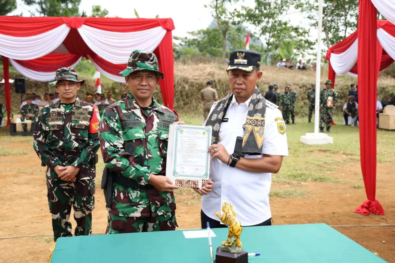 Pelaksanaan TMMD ke-120 di Wilayah Sukamakmur Resmi di Buka