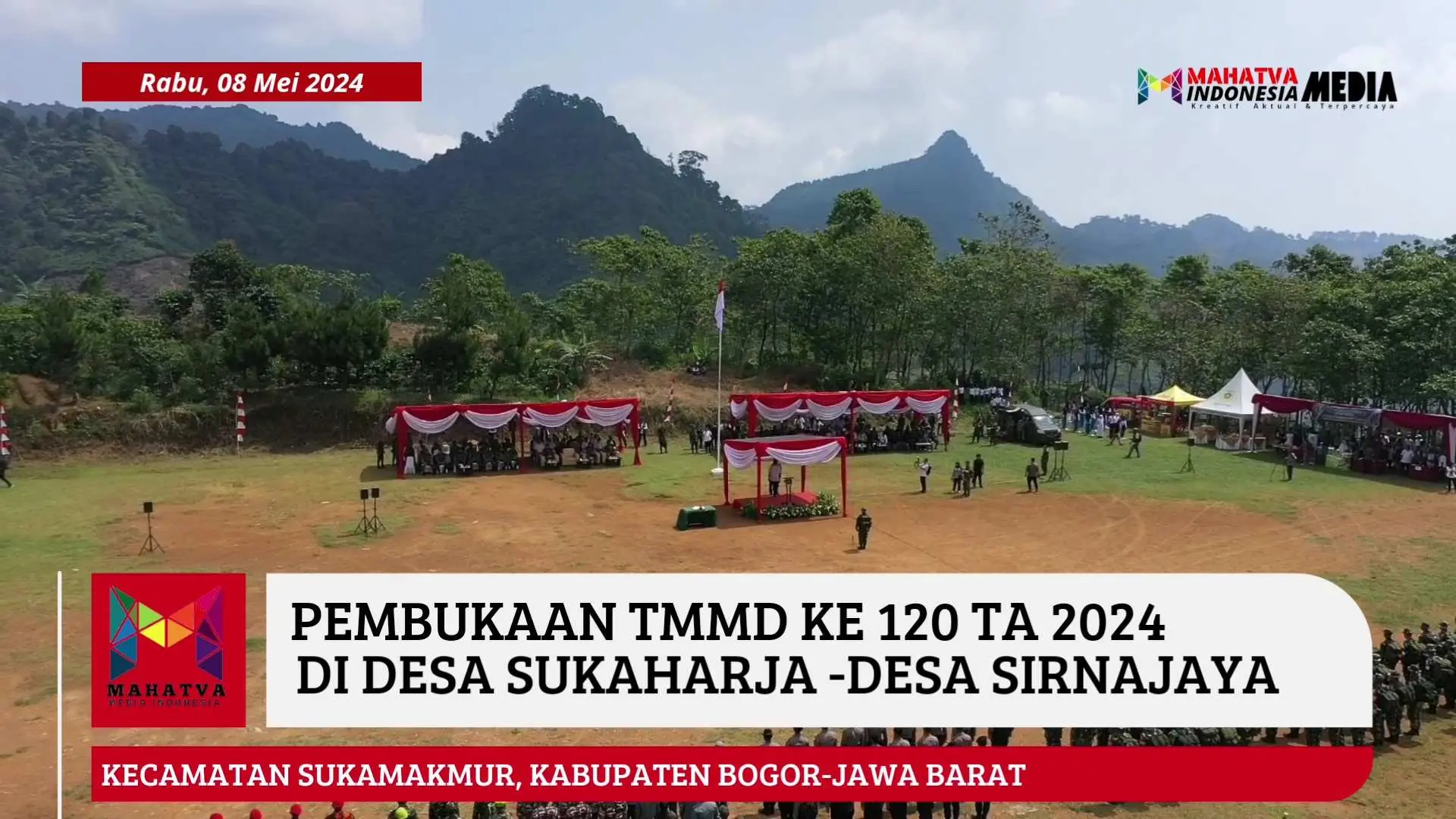 Program TMMD ke-120 Tahun 2024 di Desa Wargajaya dan Desa Sirnajaya Resmi di Buka