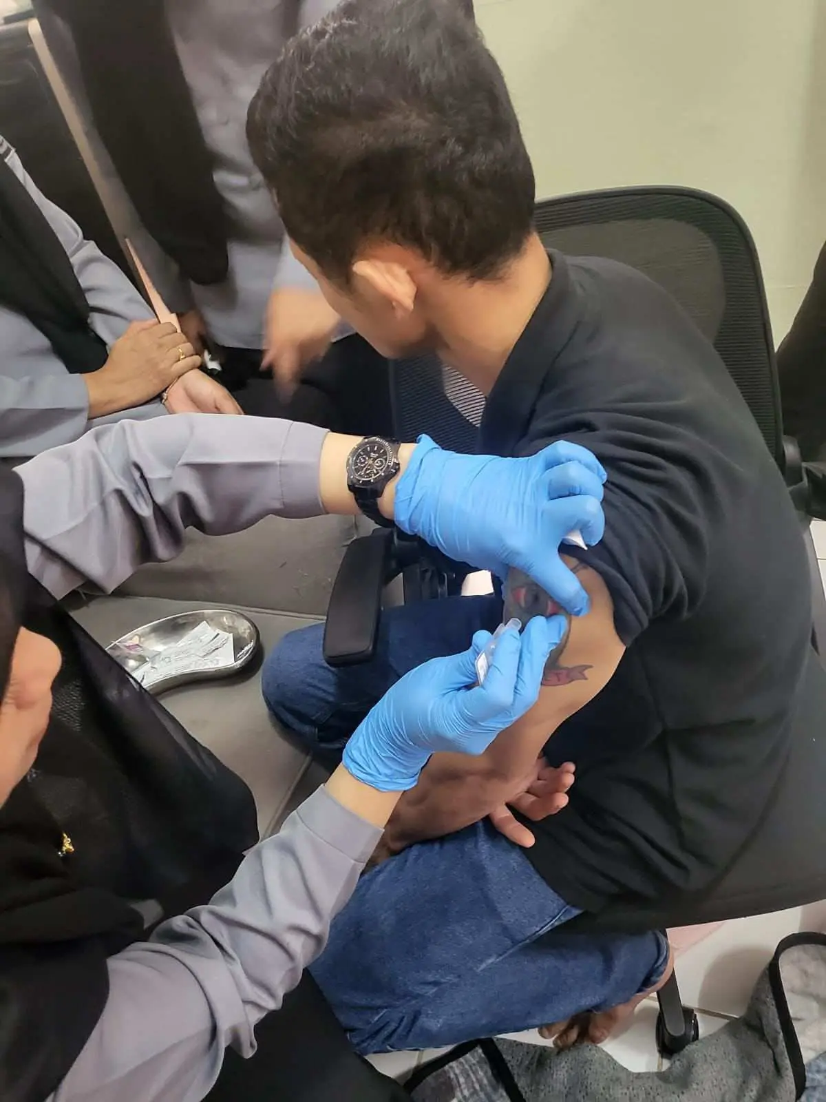 Deteksi Dini Penyakit Menular, Lapas Cibinong laksanakan skrining Hepatitis B bagi Petugas dan Warga Binaan.