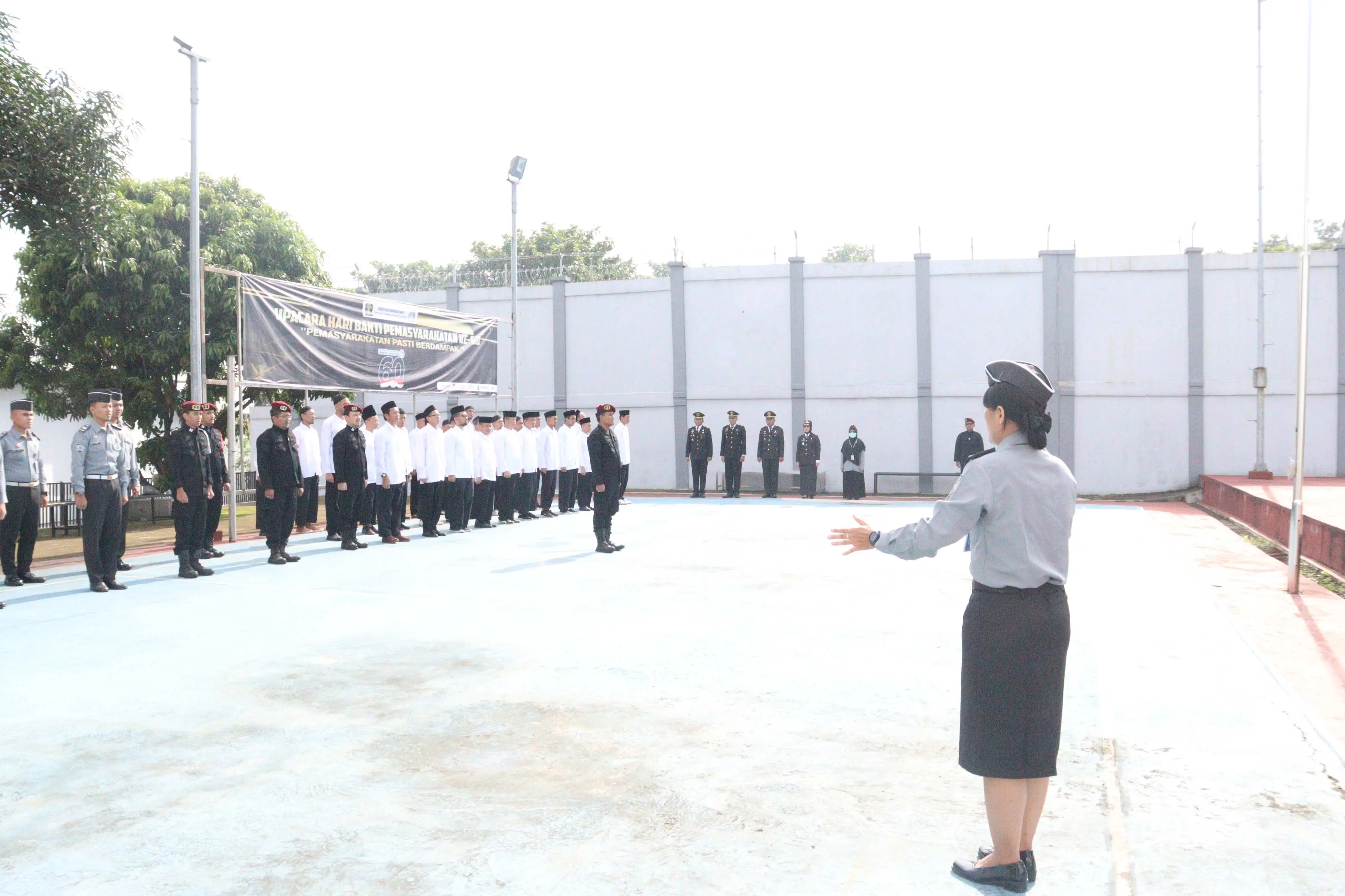 Upacara Peringati Hari Bhakti Pemasyarakatan 60 Tahun di Lapas Sentul, Berlangsung Khidmat