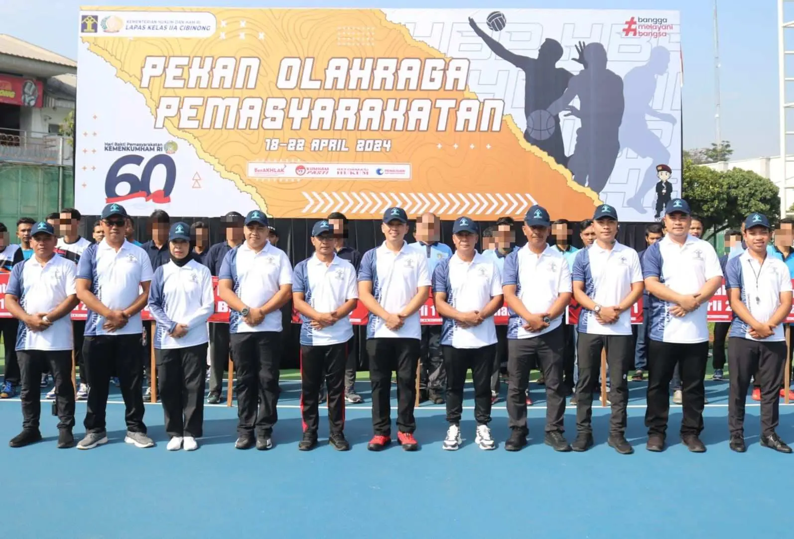 Pekan Olahraga di Lapas Cibinong, Semarak Peringati Hari Bhakti Pemasyarakatan ke-60 Tahun