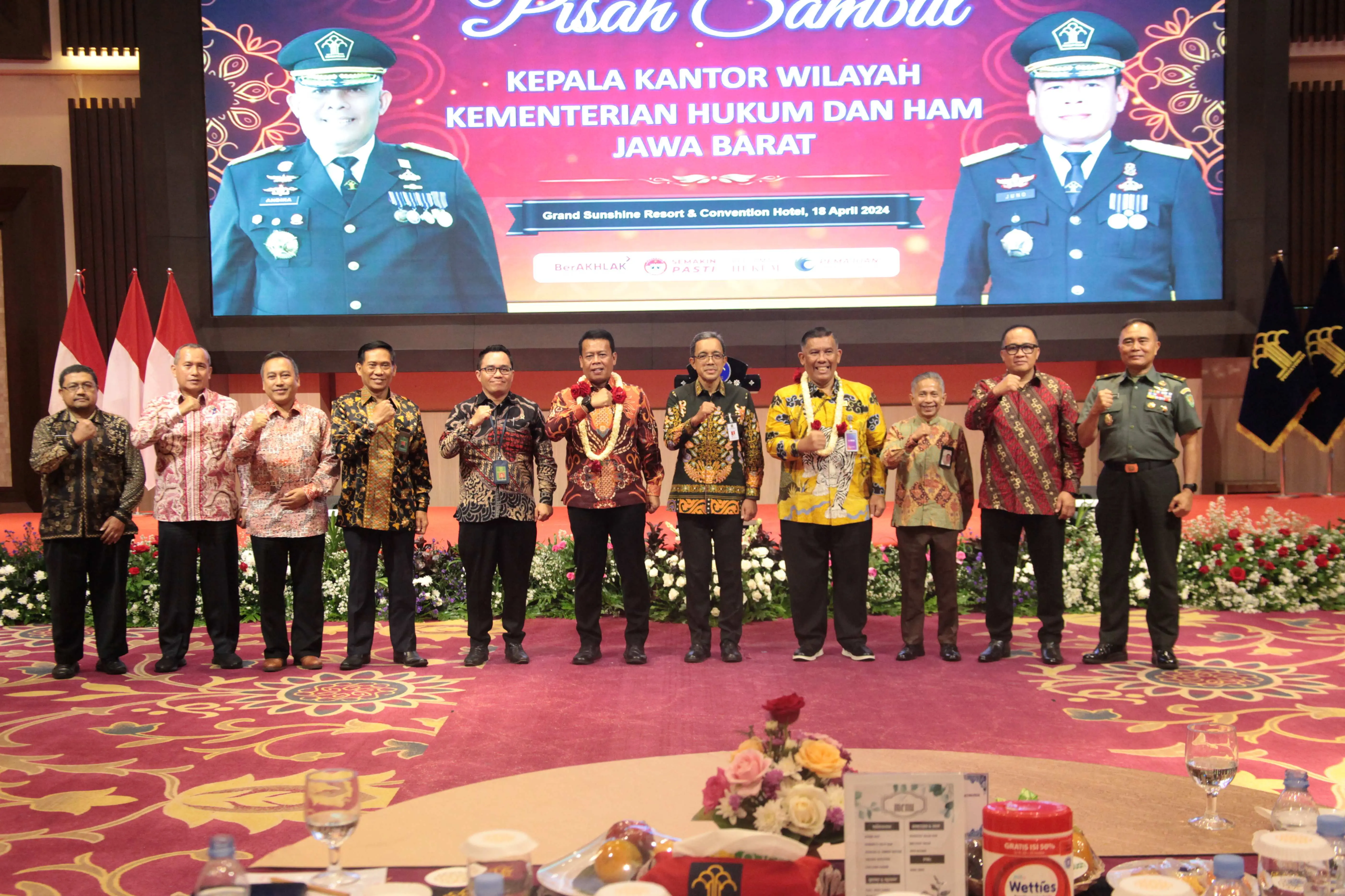 Lepas Sambut Kepala Kantor wilayah kementerian hukum dan HAM Jawa Barat, Berlangsung Haru!