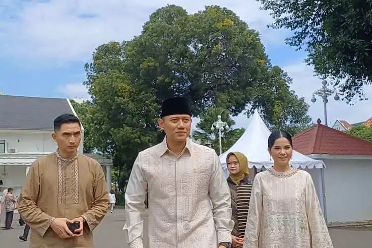 AHY Hadiri Acara Open House di Istana Kepresidenan Bersama Sang Istri