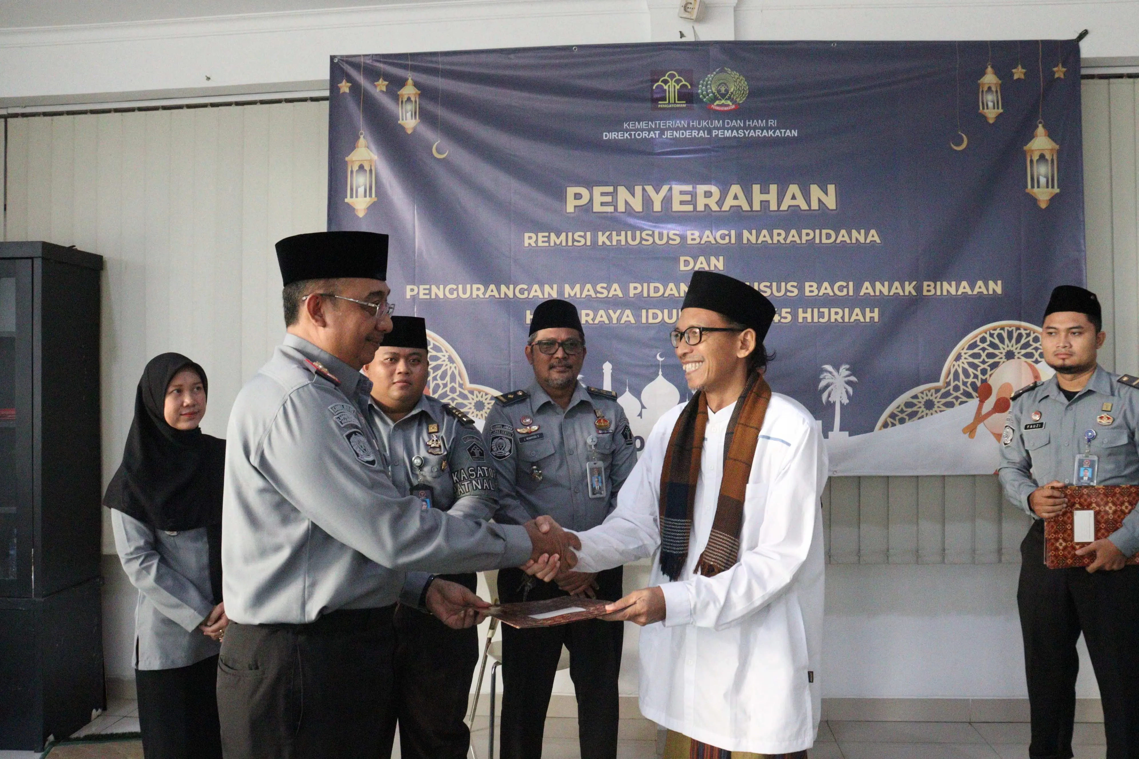 Lapas Khusus Kelas 2B Sentul Laksanakan Shalat Ied, WBP THR Remisi! 