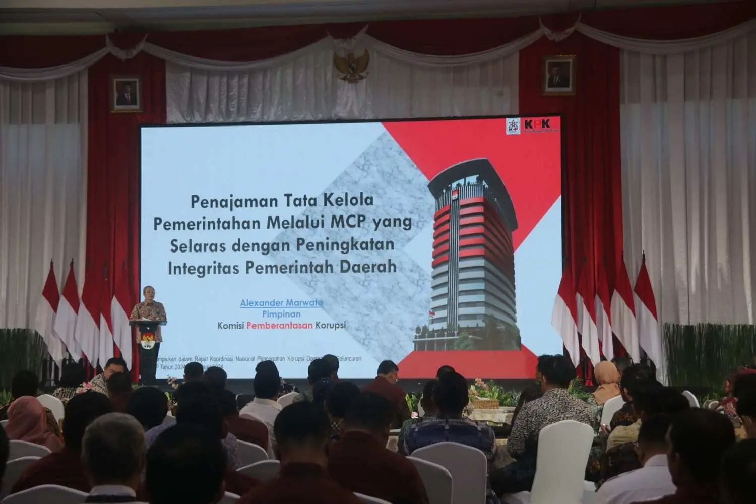 Plh Sekda Kabupaten Bogor Hadiri Rakornas Pemberantasan Korupsi Bersama KPK RI