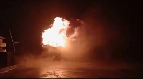 SPBU Gandoang Terbakar Api Saat Pengisian BBM