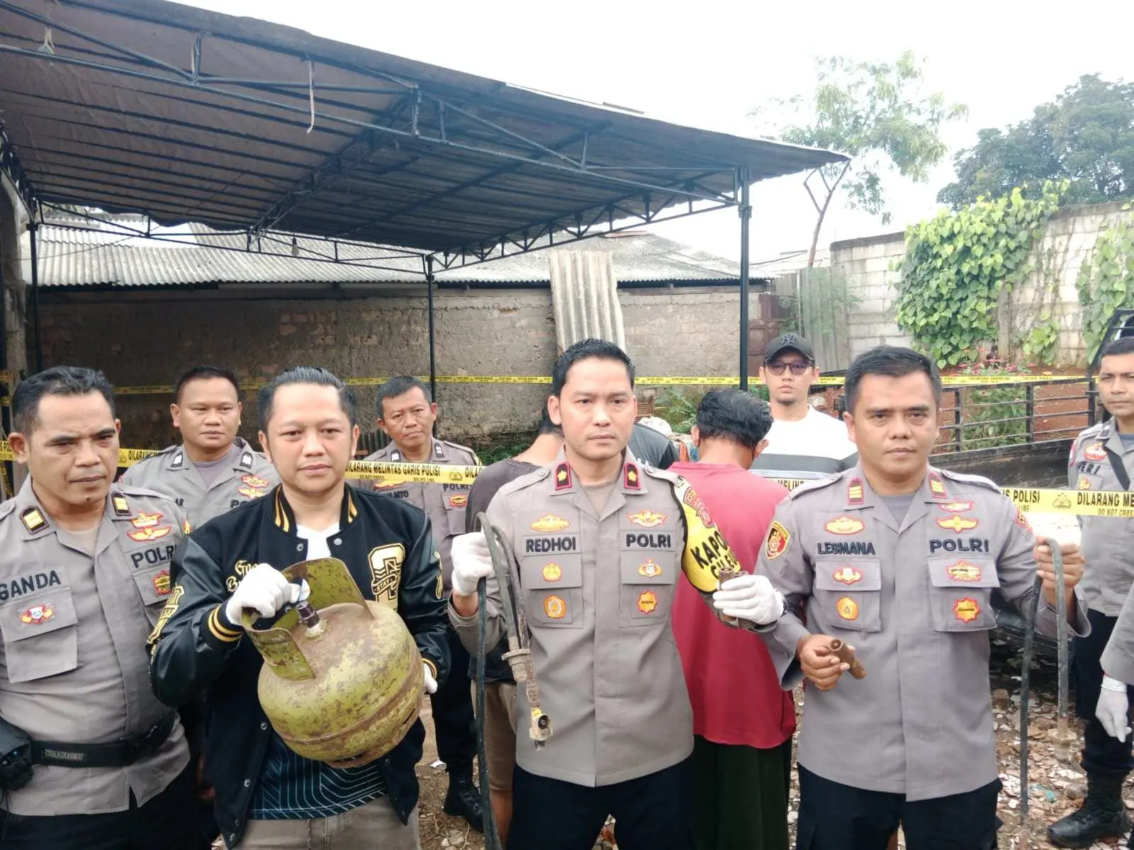 Gudang Pengoplosan Gas Bersubsidi, di Gerebek Polsek Cileungsi