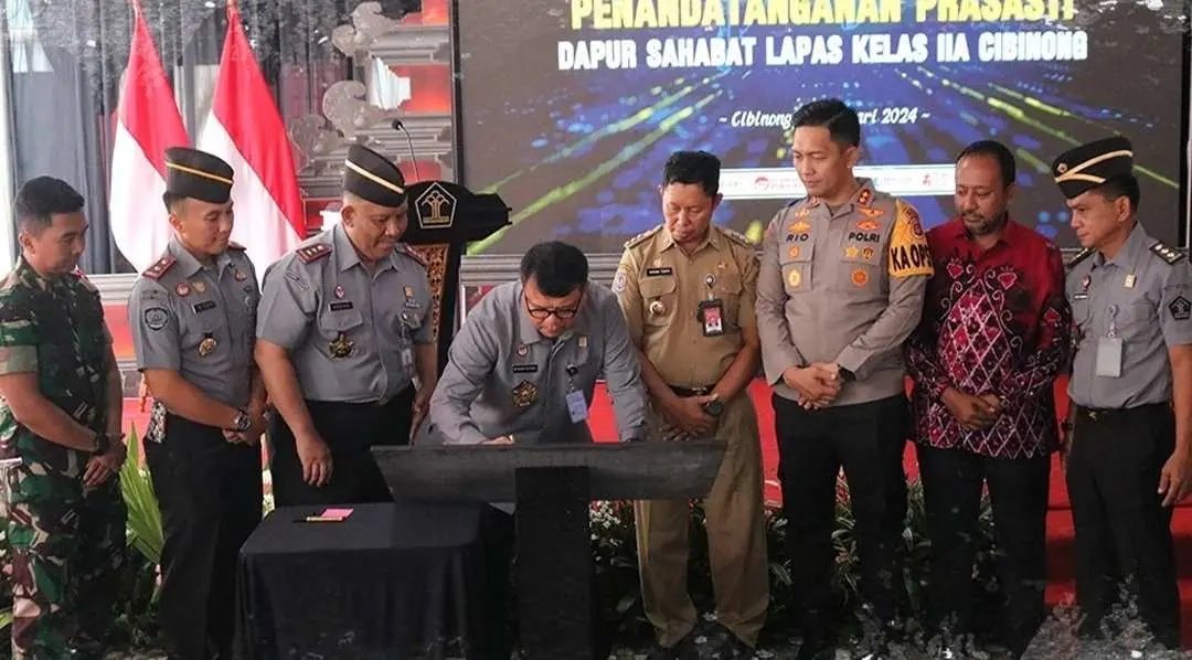 Dapur Sahabat Lapas Kelas IIA Cibinong, di Resmikan Direktur Jenderal Pemasyarakatan
