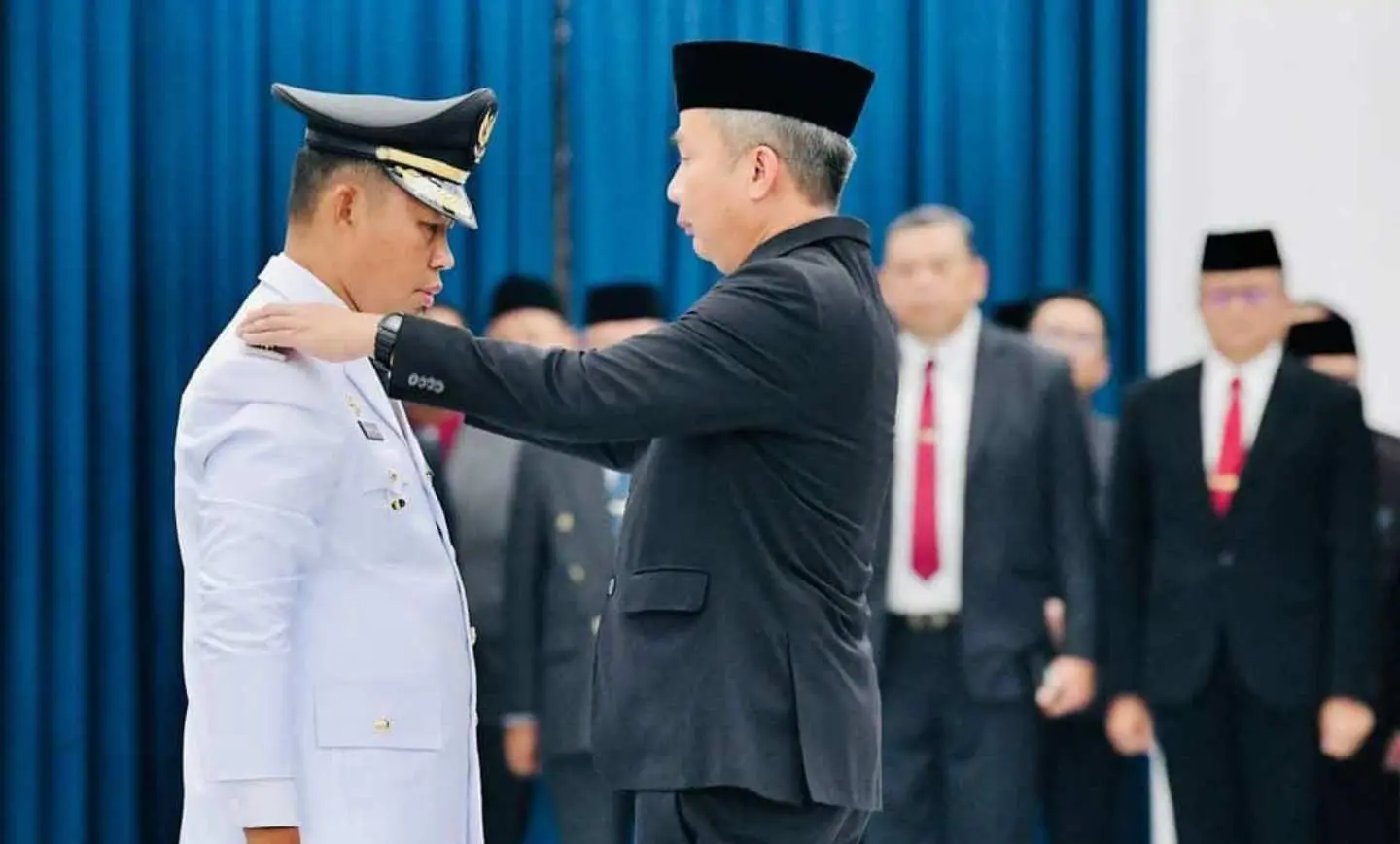 Asmawa Tosepu Resmi dilantik sebagai Pj Bupati Bogor, Ini Pesan Iwan Setiawan 