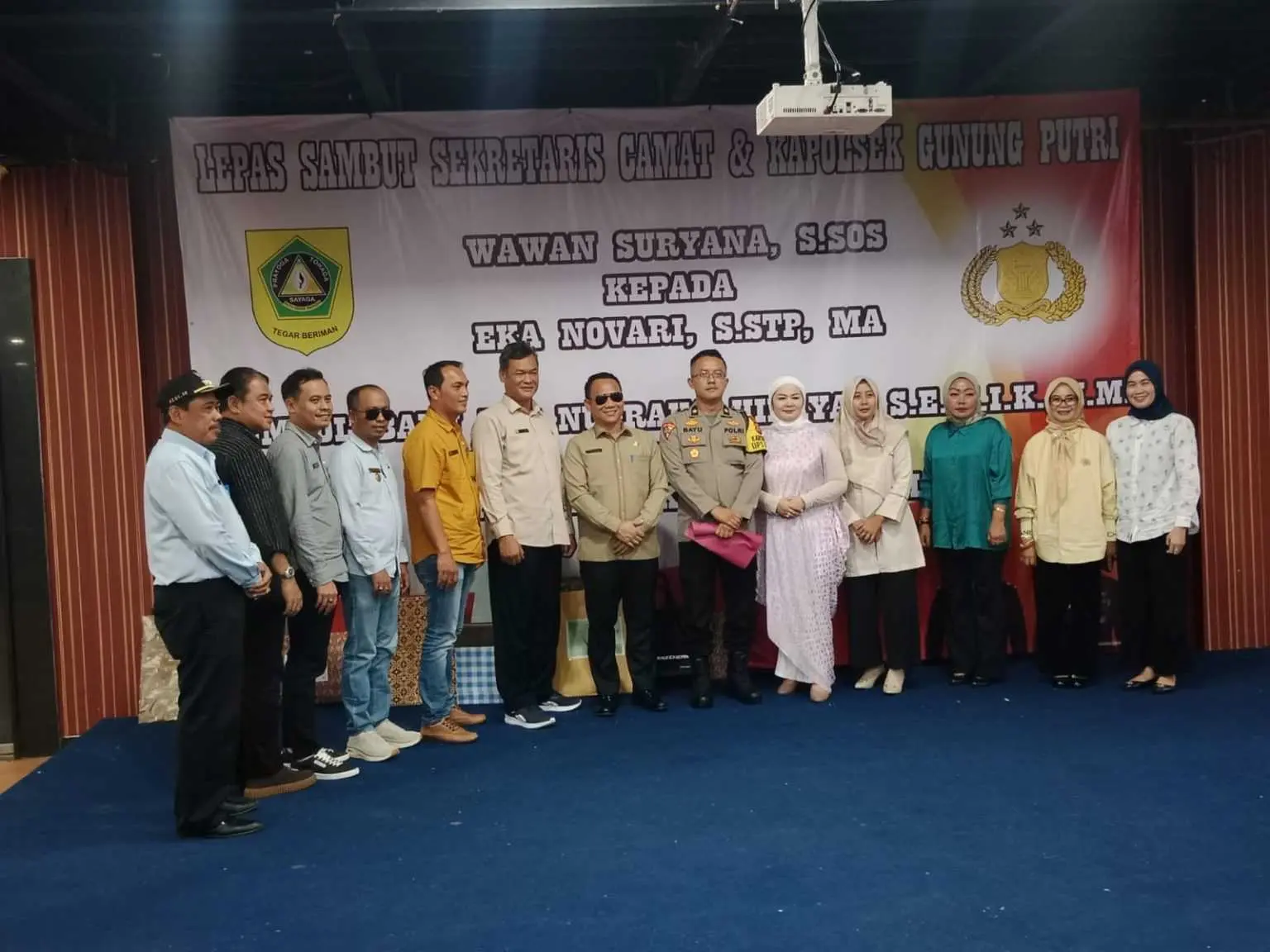 Lepas Sambut Kapolsek Gunung Putri, Apdesi Sampaikan Ini