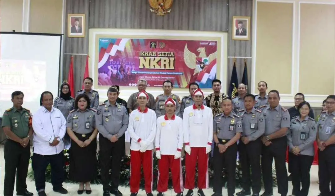 Ikrar Setia NKRI Warga Binaan Tindak Teroris LP 2B Gunung Sindur