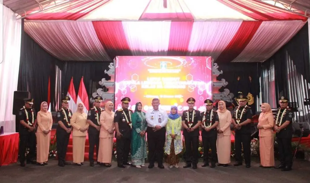 Kepala Rutan Kelas 1 Depok Resmi Berganti disaksikan Kakanwil Jabar.