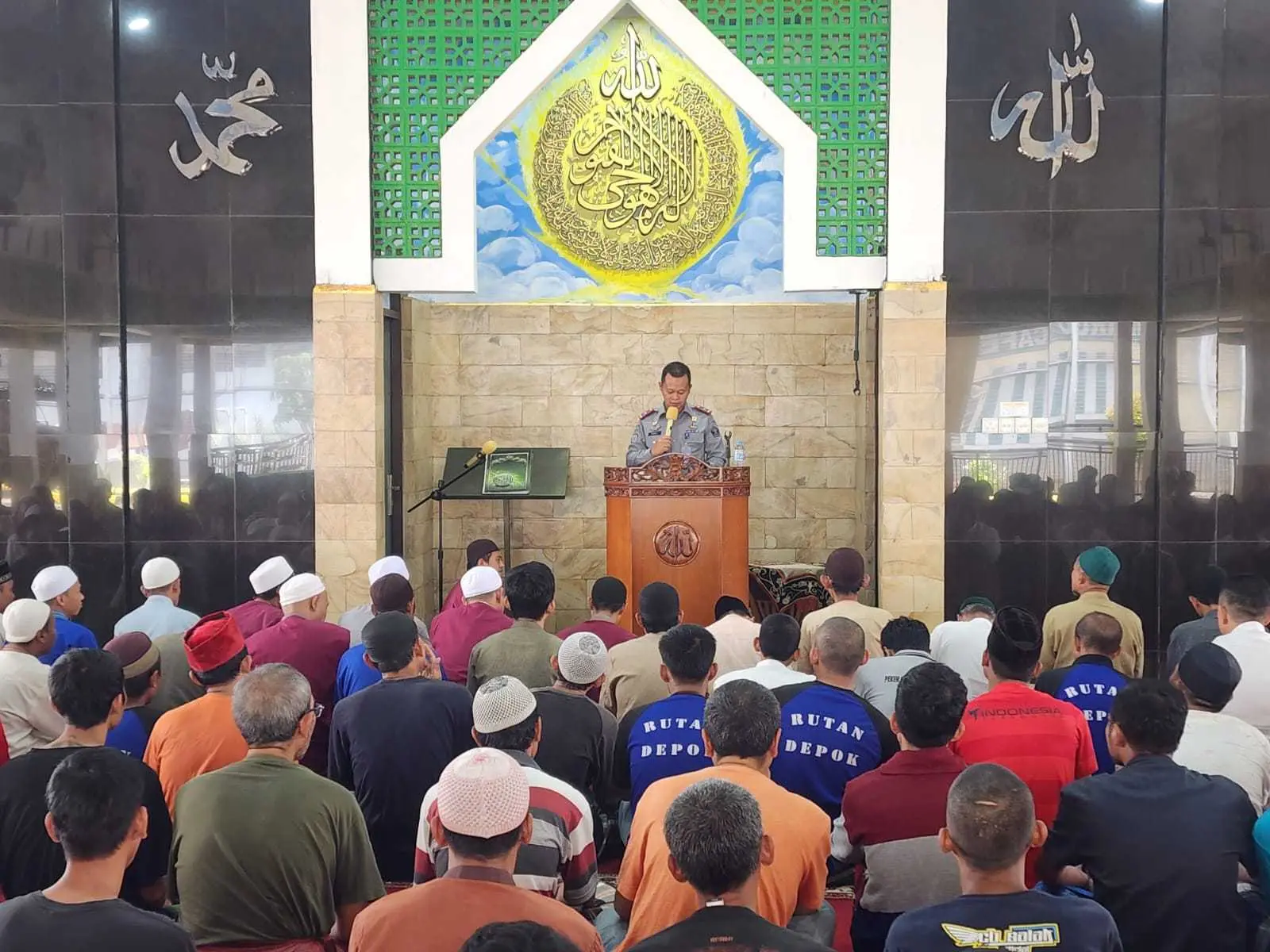 Tausiyah Karutan Depok, ajak WBP untuk meningkatkan keimanan dan ketaqwaan.