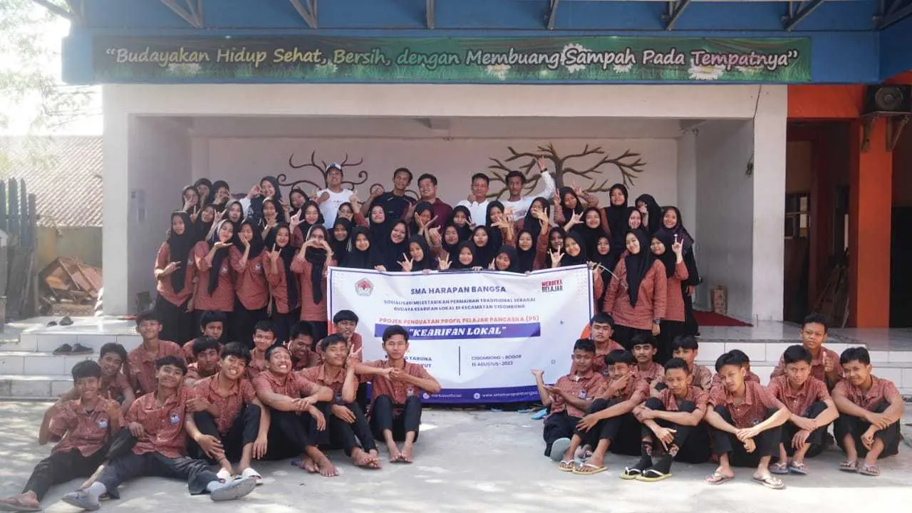 Belgi Art : Katar Ciburayut dan Simpul Selatan Gelar Sosialisasi Pengembangan Permainan dan Ekonomi Kreatif di SMA Harapan Bangsa