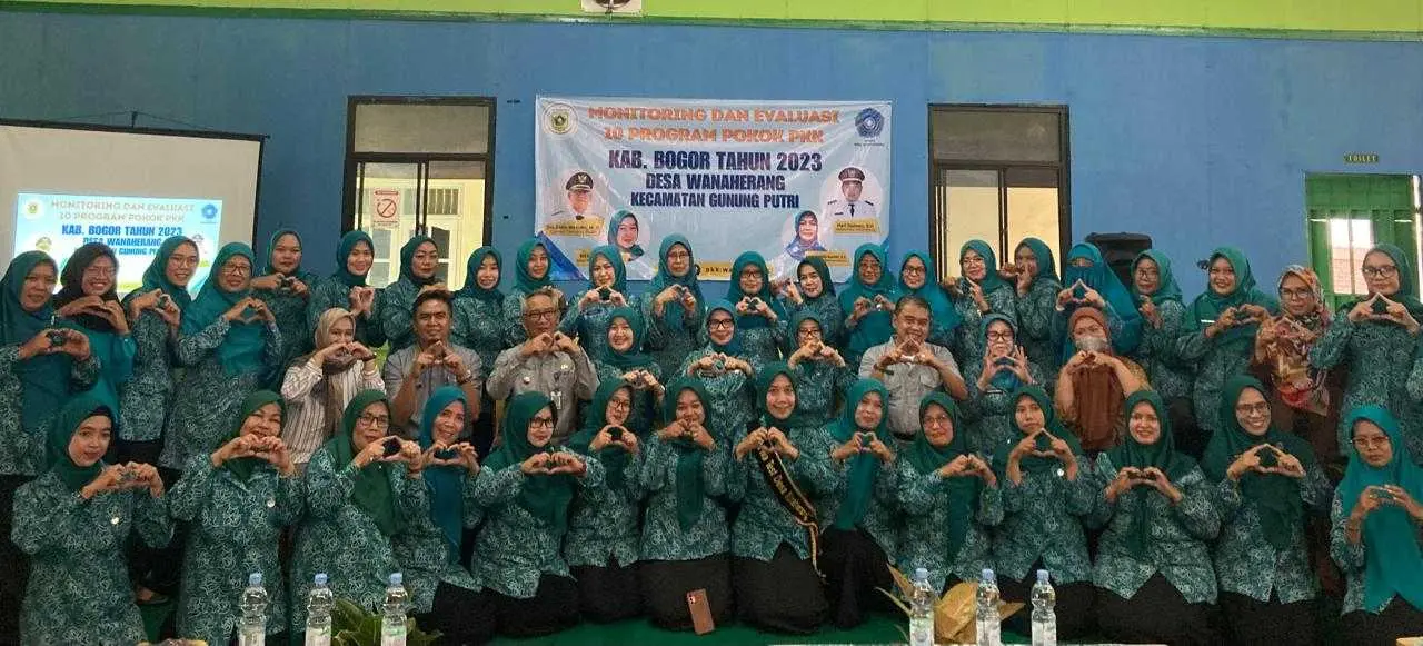TP-PKK Kabupaten Bogor Gelar Monitoring dan evaluasi 10 Program pokok PKK Desa Wanaherang