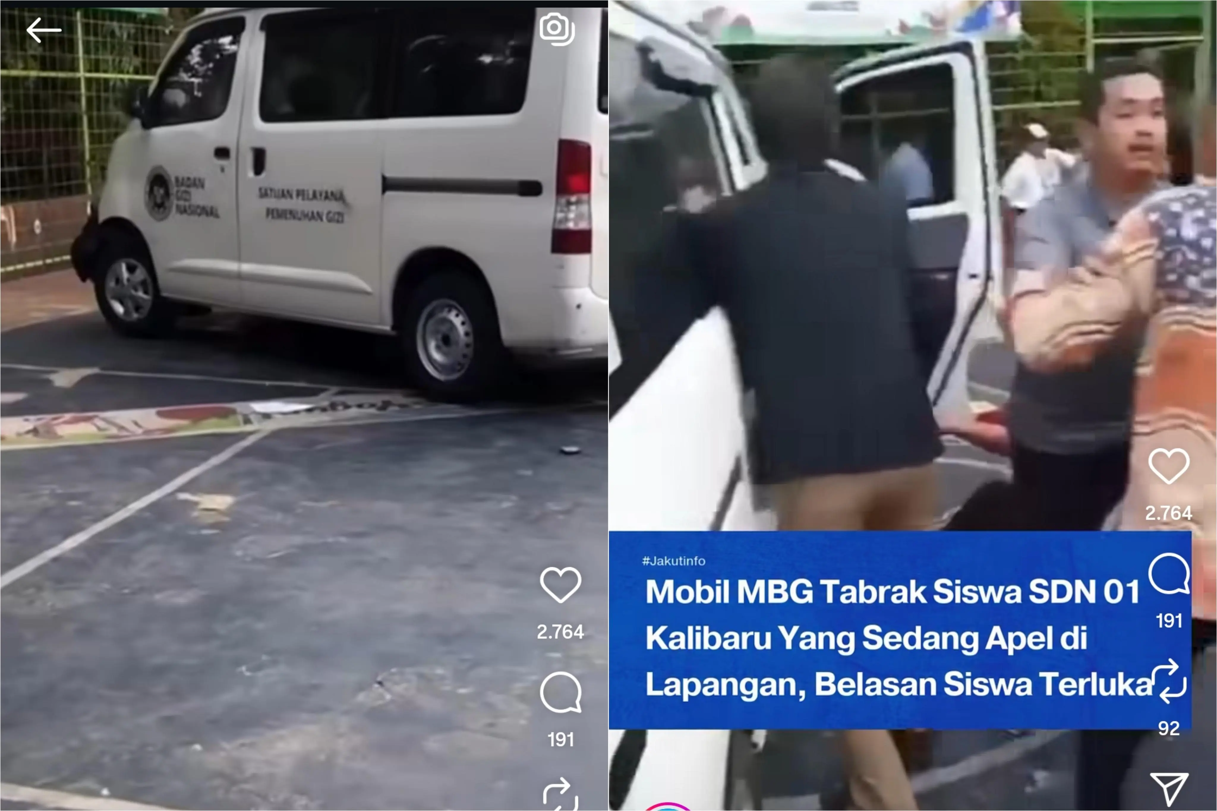 Mobil MBG Seruduk Siswa di SDN 01 Cilincing, Sejumlah Pelajar Terluka